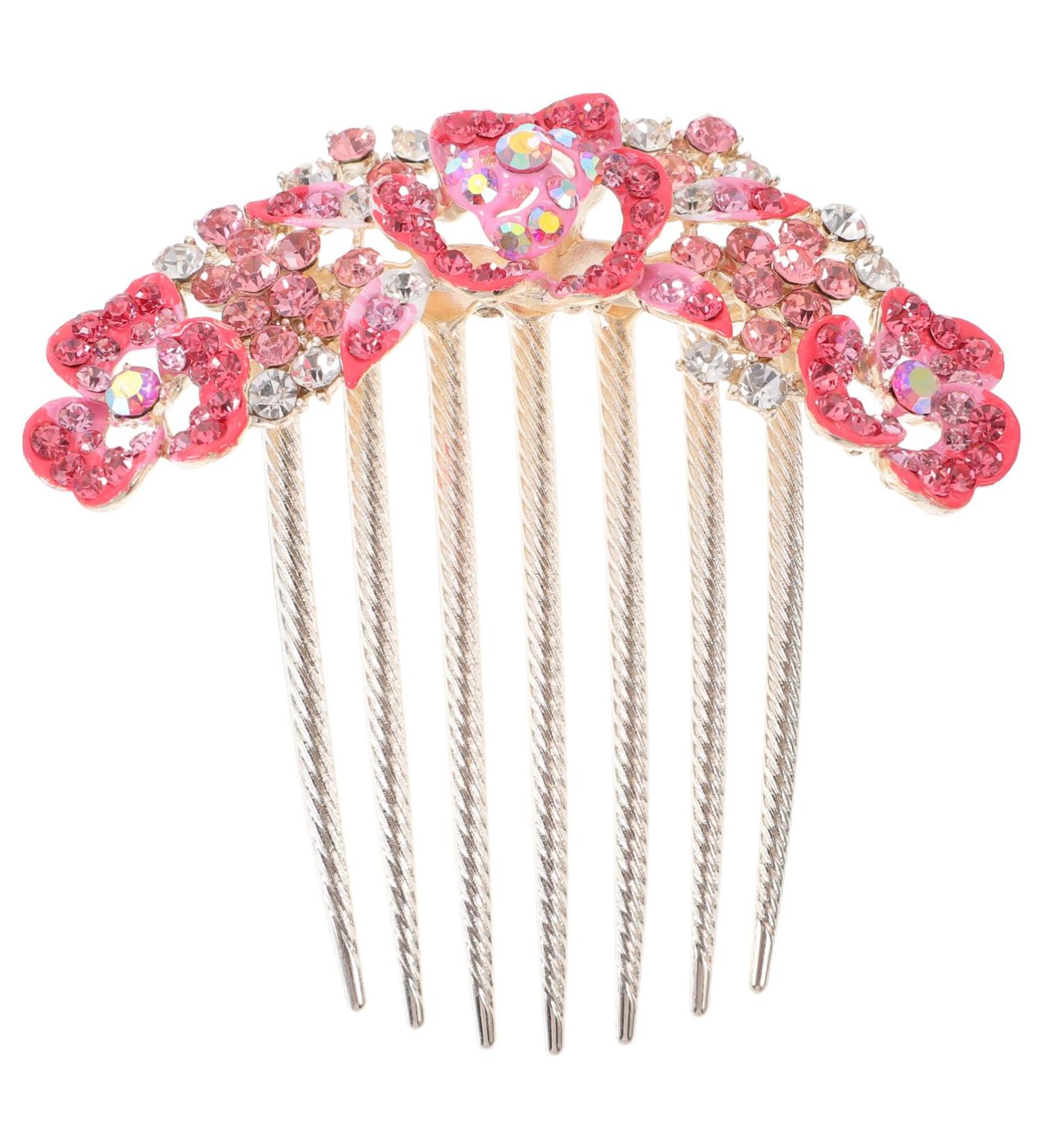 PATKAW Flower Hair Comb Wedding Bridal Hair Comb Clip Wedding Hair Styling Hair Comb - Buy Online on GoSupps.com