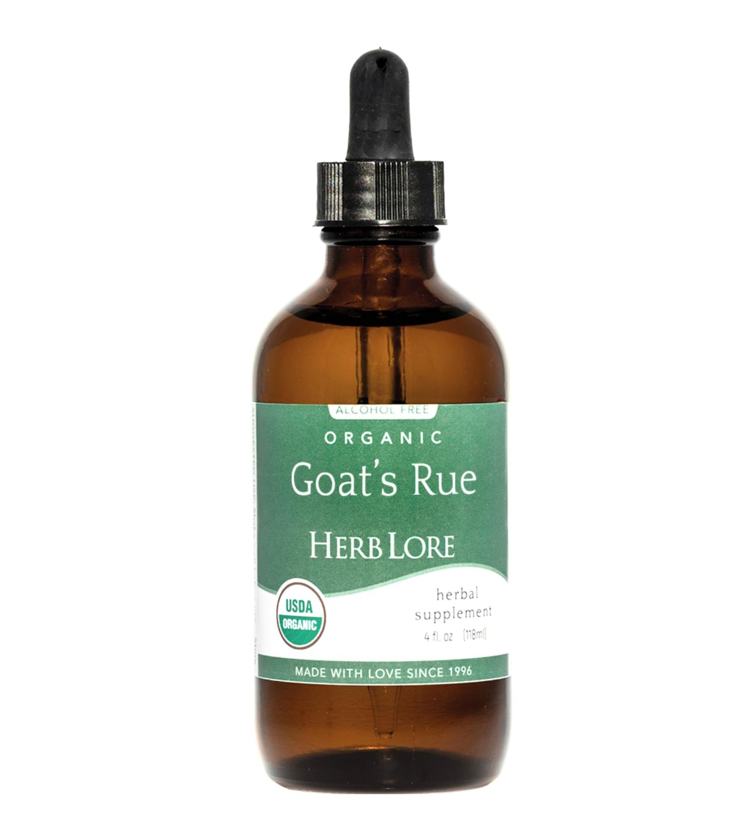 Herb Lore Organic Goats Rue Tincture - Lactation Supplement for Breastfeeding - Natural Breastmilk Production Support to Increase Breast Milk Supply (4 fl oz) - Buy Online on GoSupps.com