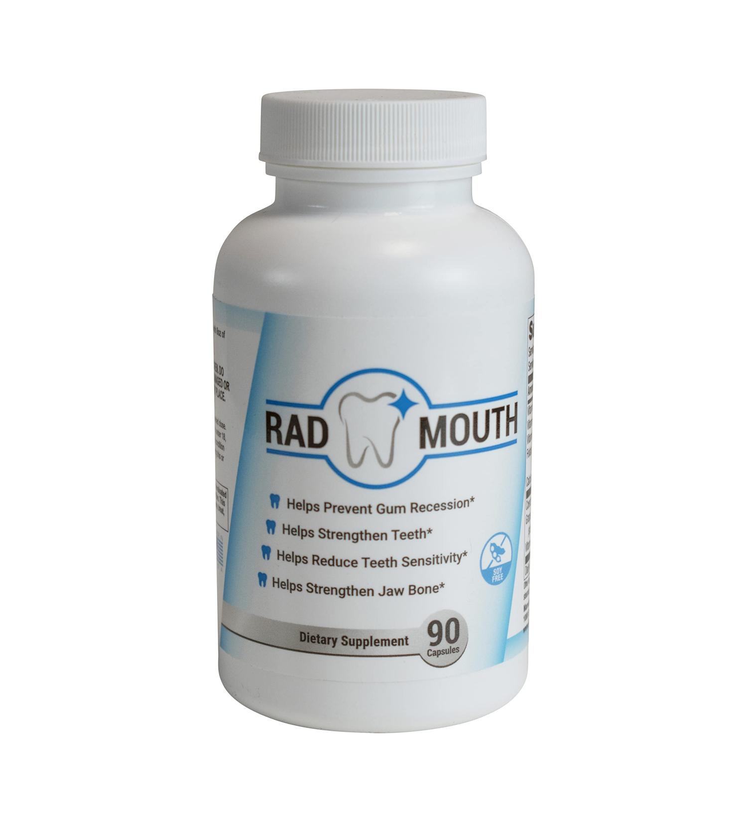 Rad Mouth: Prevent Gum Recession Strengthen Teeth & Reduce Sensitivity - Shop Internationally - Buy Online on GoSupps.com