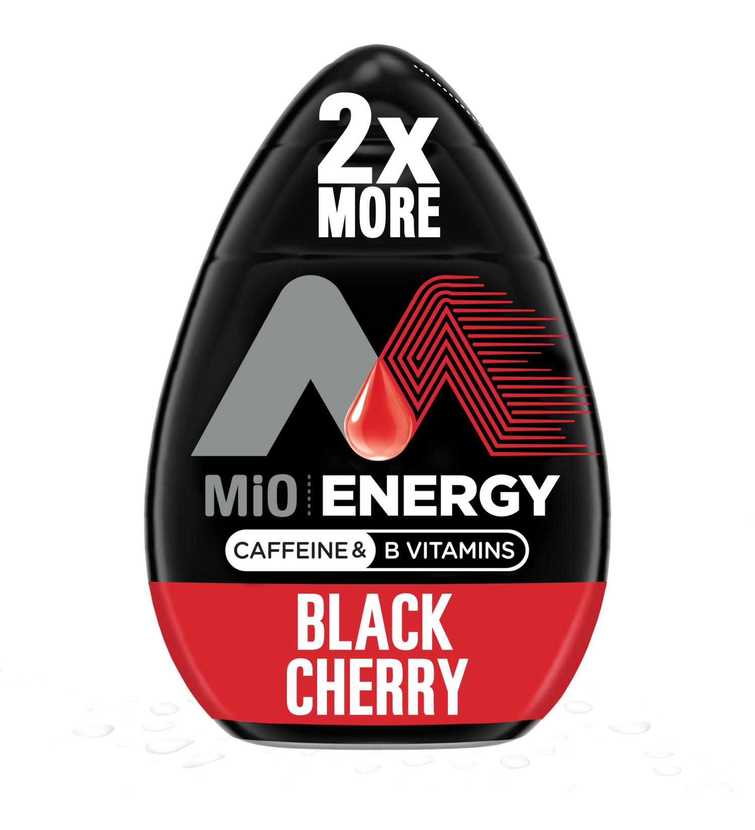 MiO Energy Black Cherry Liquid Water Enhancer 3.24 fl oz - Pack of 1 - Buy Online on GoSupps.com