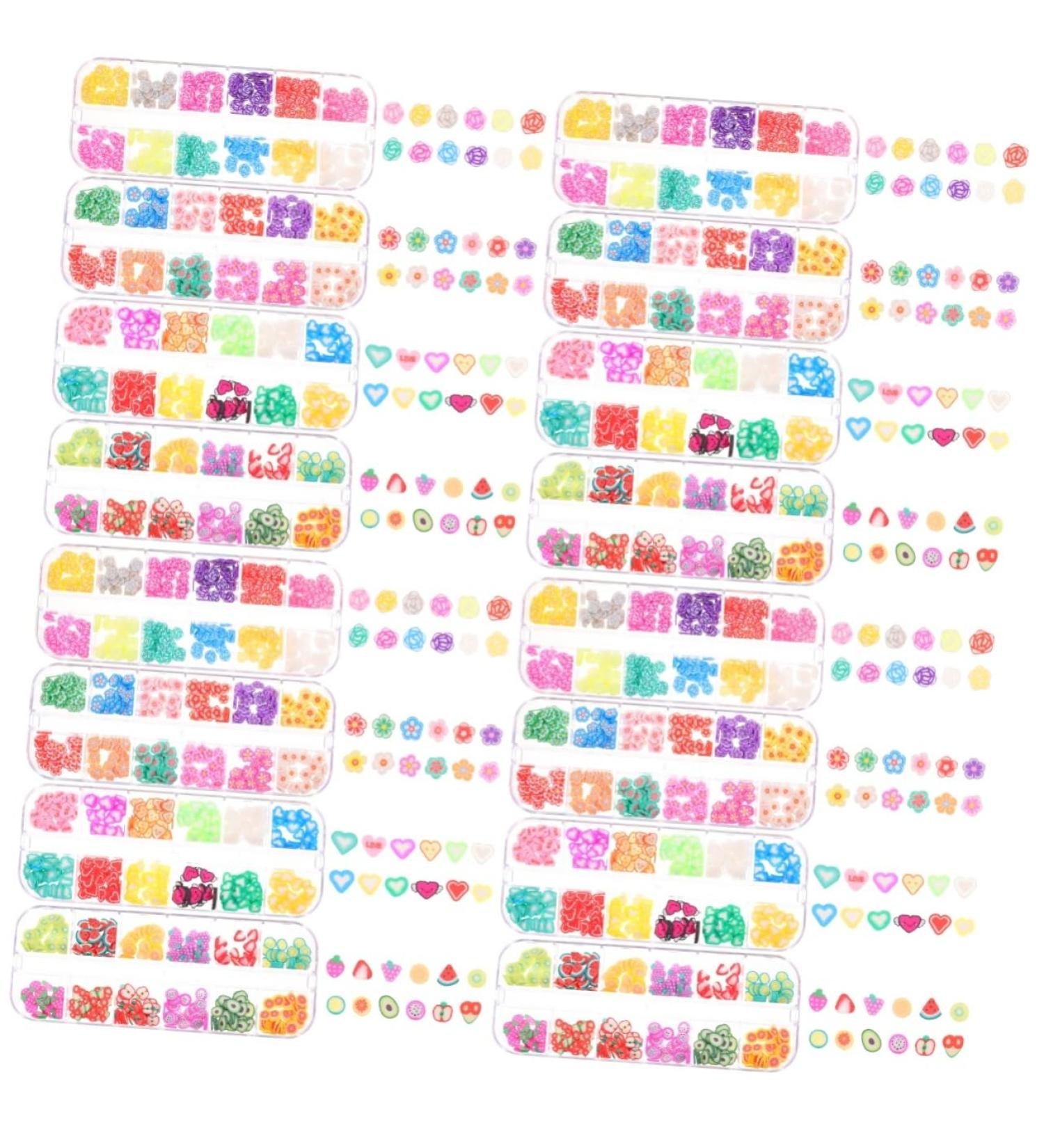 FRCOLOR 16 Boxes Nail Art Polymer Clay Intelligent Crafts - Buy Online on GoSupps.com