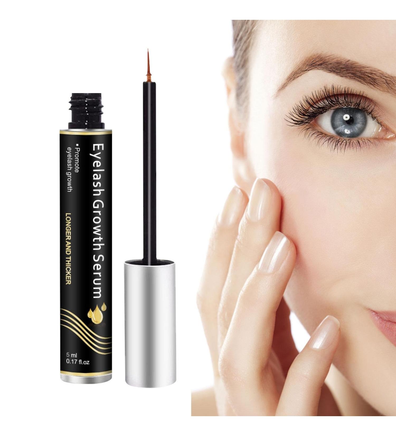 Eyelash Enhancer 5ml Lash Boost Lash Boosting to Grow Thicker Longer Eyelashes Eyelash Growth Enhancer for Women Girls Teksome Black Hot Stamping - Buy Online on GoSupps.com