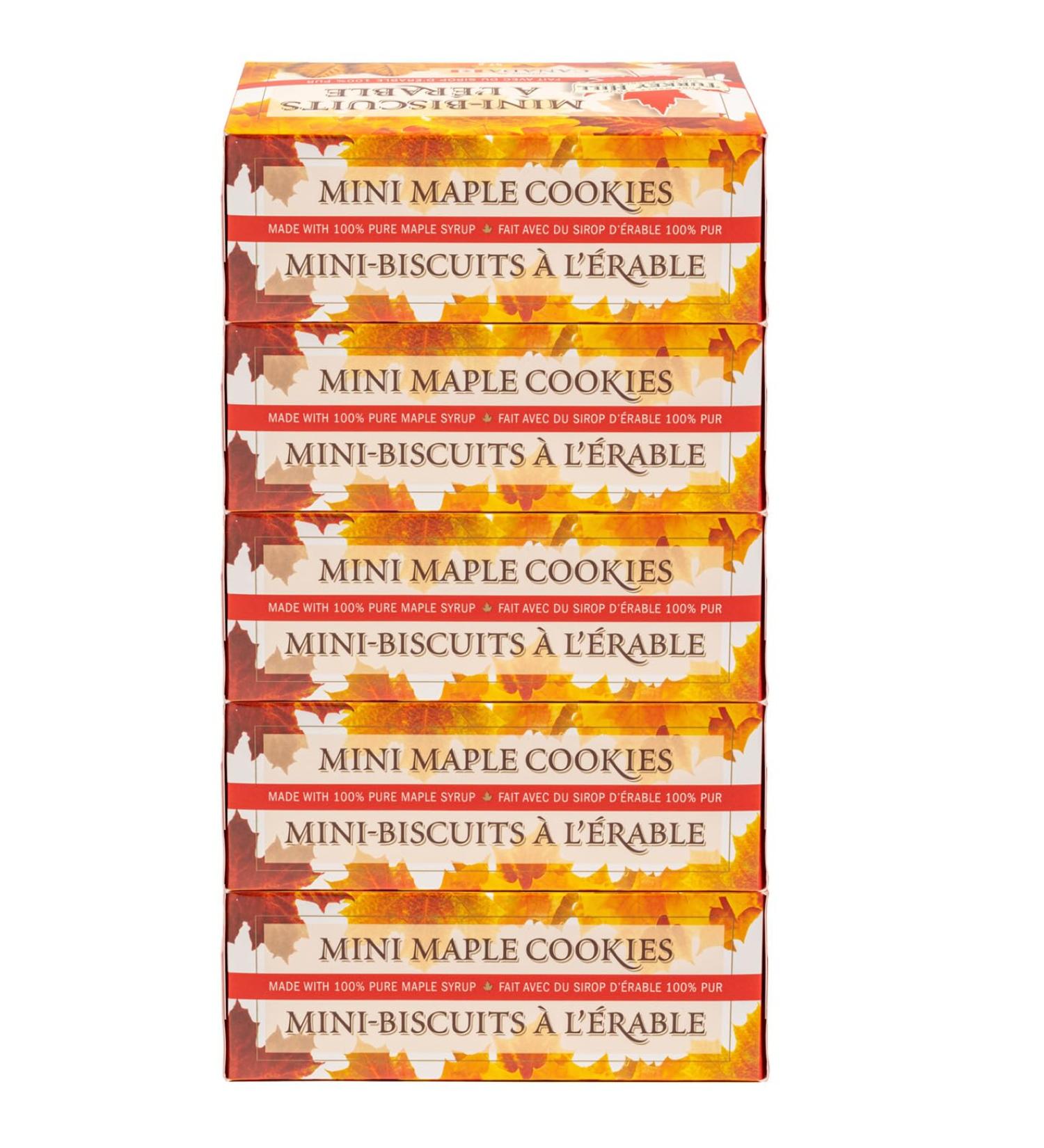 Turkey Hill Sugarbush 100% Pure Canadian Premium Mini Maple Syrup Cookies All-Natural Maple Leaf Shape Travel Size Delicious Cookies (5 Pack) Mini Maple Cookies 57 g (5 Pack) - Buy Online on GoSupps.com