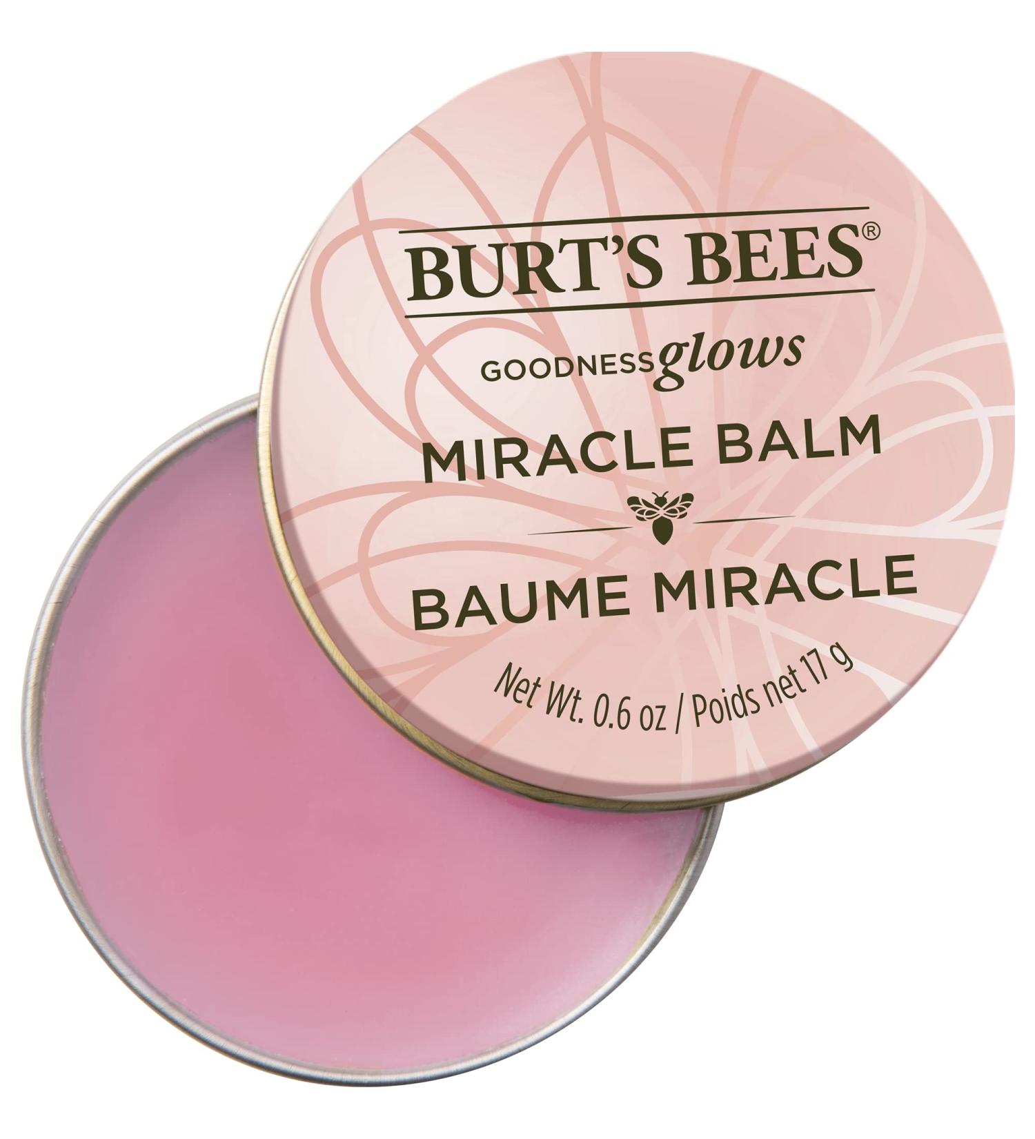 Burt's Bees Goodness Glows Miracle Balm - Hydrating 0.6oz Tin - Buy Online on GoSupps.com
