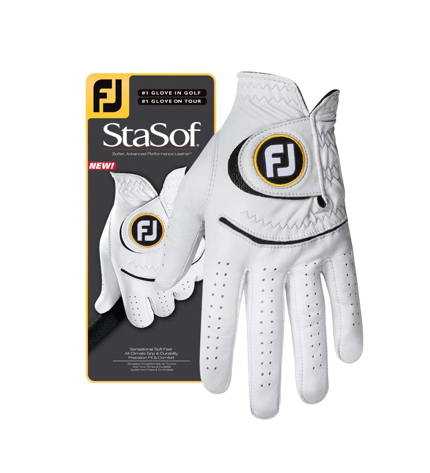 FootJoy Men's StaSof Golf Glove - White, Size Medium Left - Buy Online on GoSupps.com