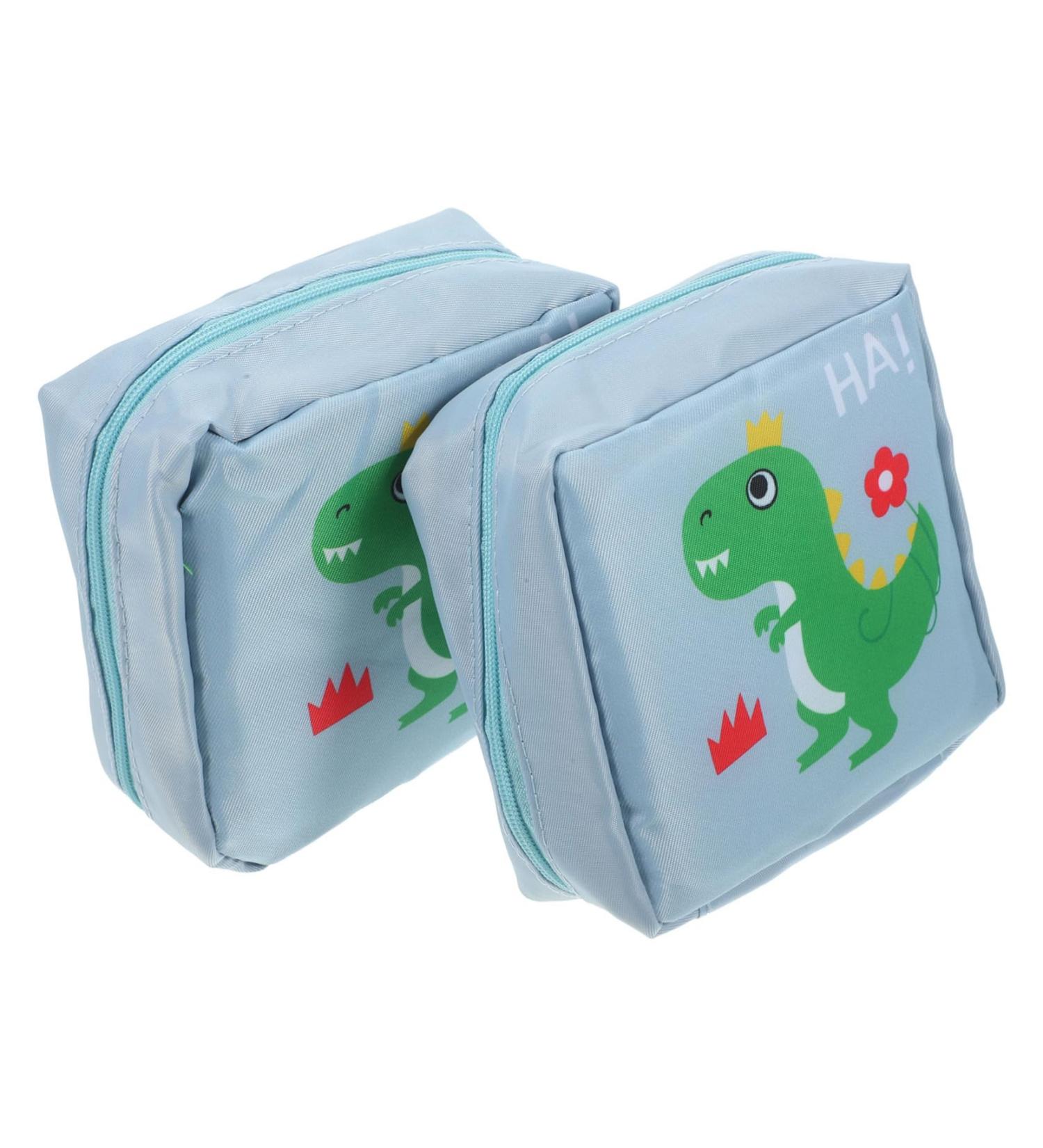 IWOWHERO Period Pad Pouch - 2pcs Towel Storage Bag for Women | Tampon & Napkin Organizer Travel Tote Purse - Buy Online on GoSupps.com