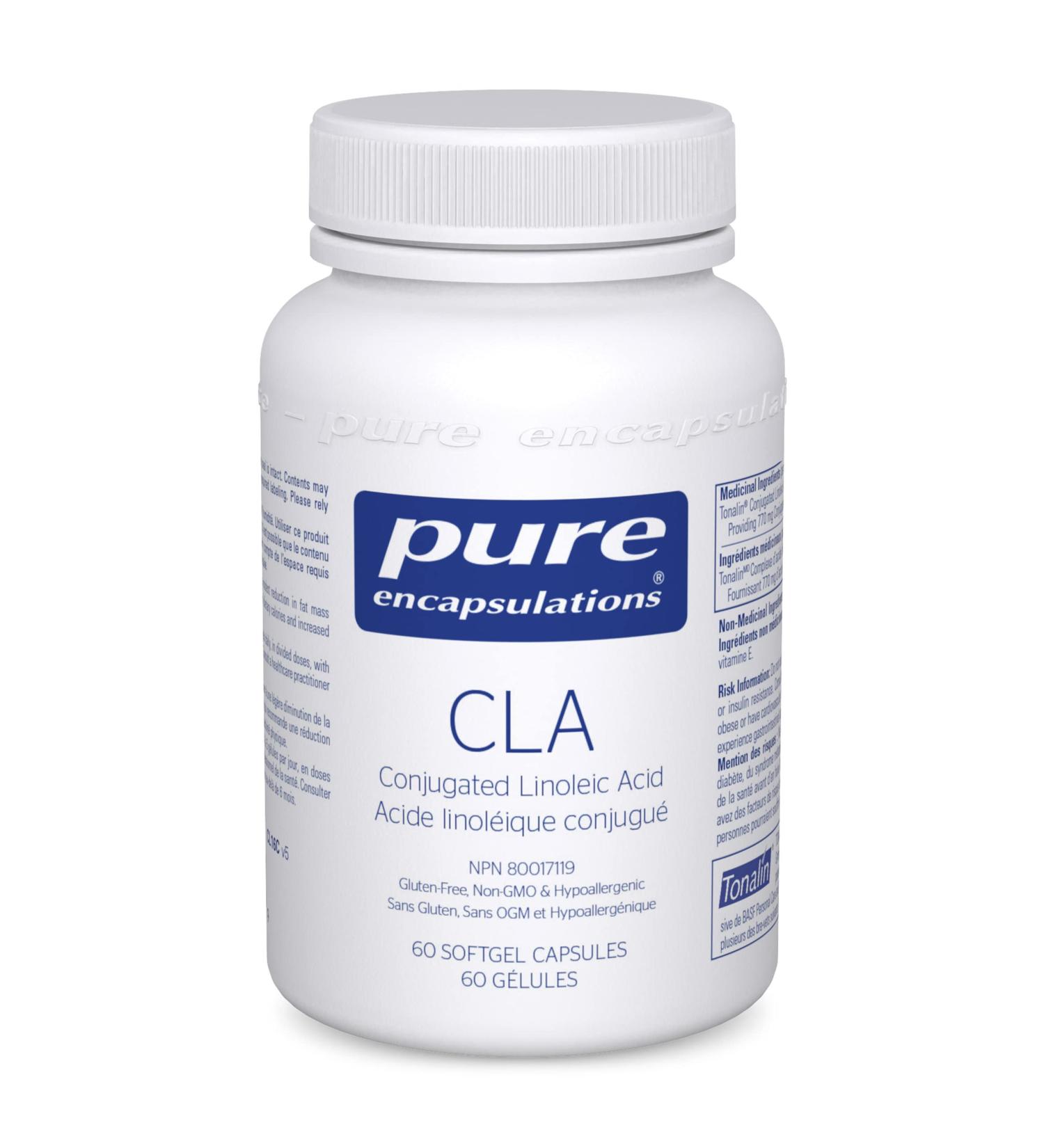 Pure Encapsulations - CLA 1000 mg - Conjugated Linoleic Acid to Support Healthy Body Composition - 60 Softgel Capsules - Buy Online on GoSupps.com