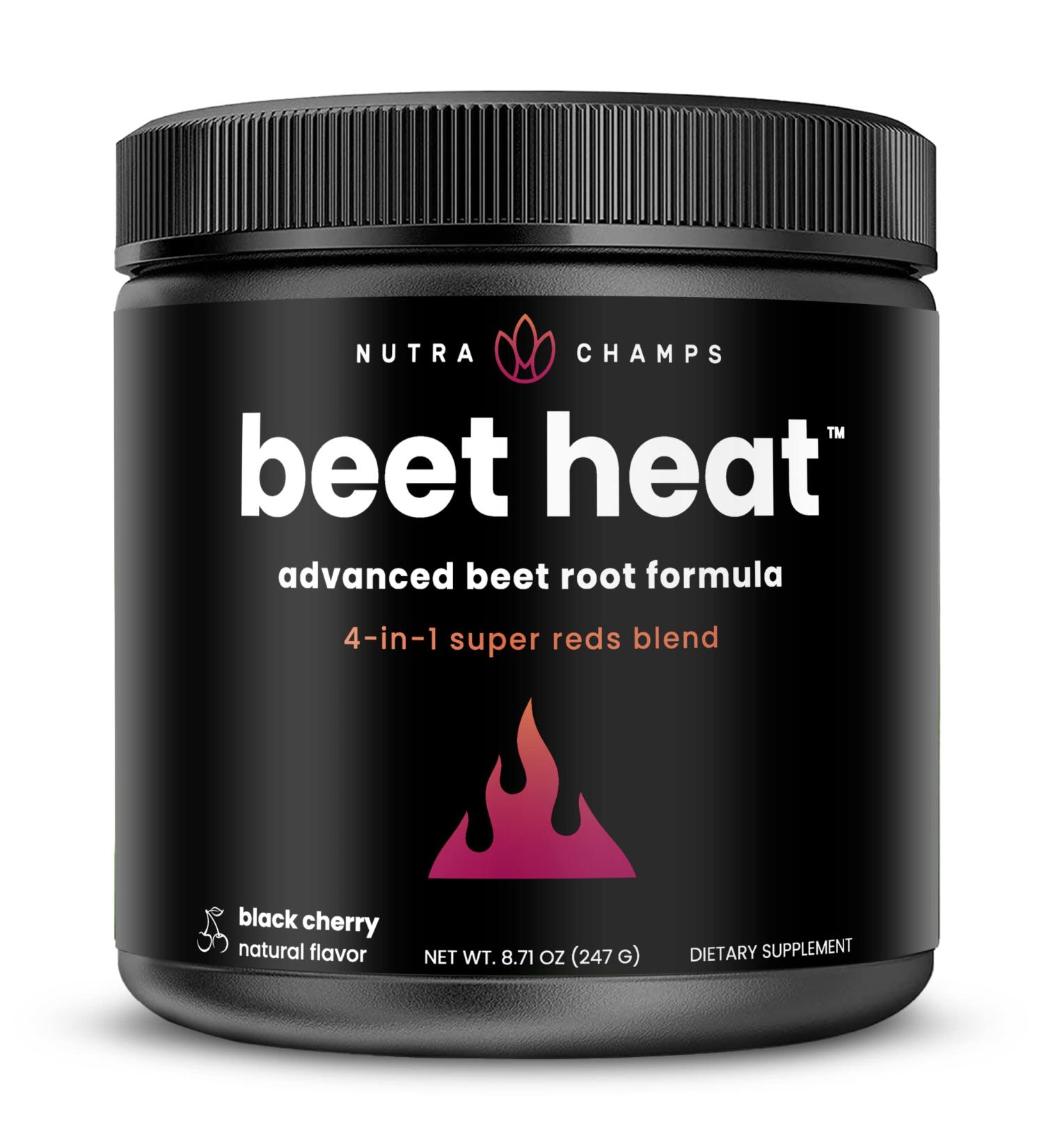 Beet Root Powder Circulation Supplement | Super Reds & Grape Seed Extract for Nitric Oxide Support - Buy Online on GoSupps.com