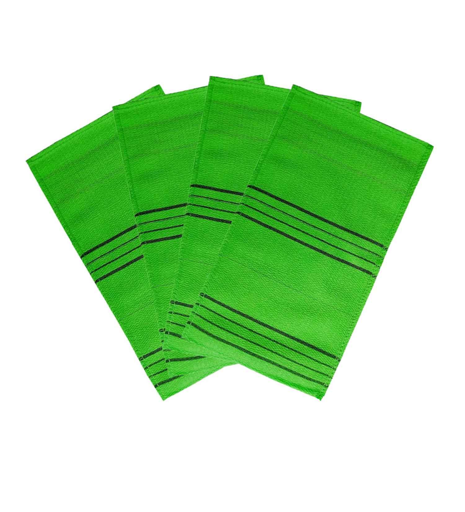 Premium Korean Exfoliating Washcloths - Large 4 Pack | High-Quality Bath Essential for Glowing Skin - Buy Online on GoSupps.com
