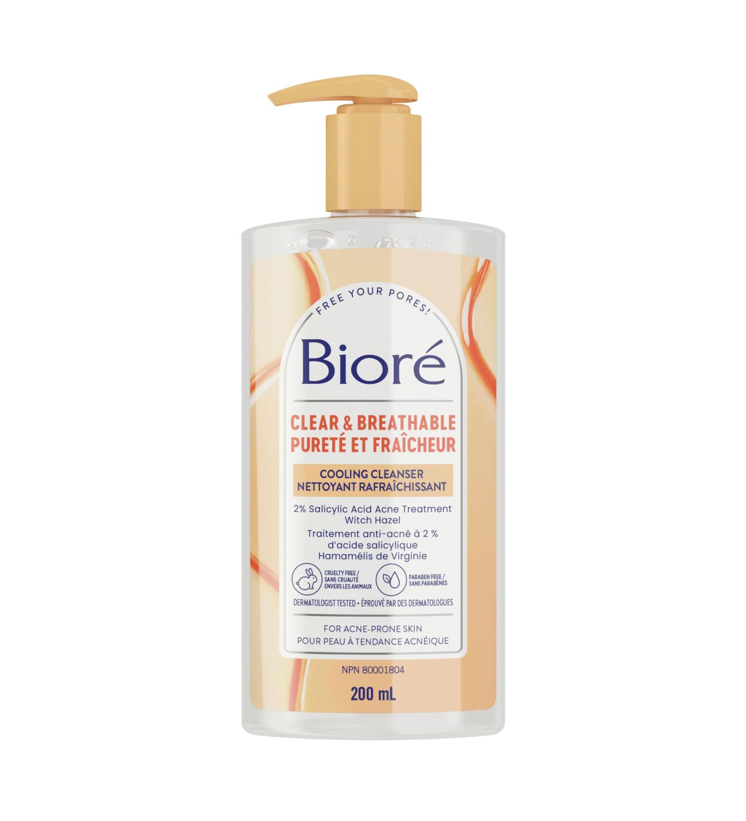 Bior Pore Clarifying Cooling Cleanser with Witch Hazel Salicylic Acid Face Wash for Acne Prone Skin (200 mL) - Buy Online on GoSupps.com
