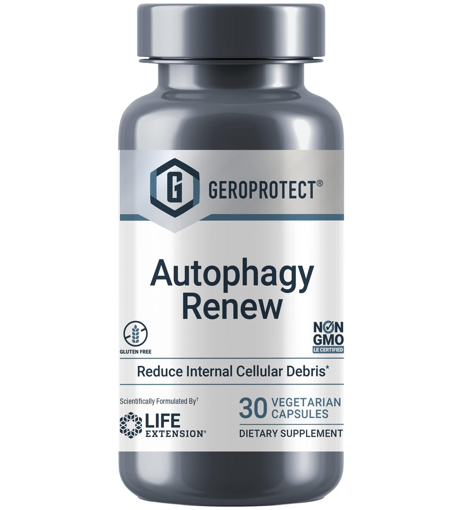 Life Extension GeroProtect Autophagy Renew - 30 Vegetarian Capsules for Enhanced Longevity - Buy Online on GoSupps.com