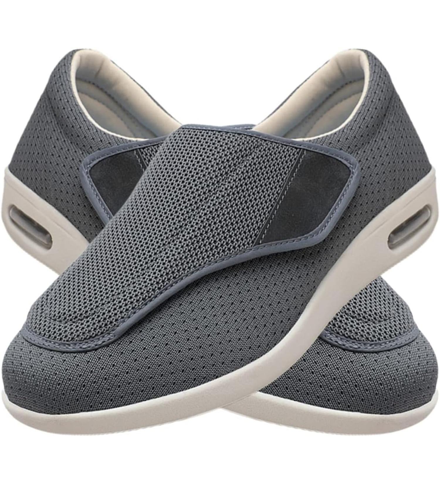 Men's Diabetic Slippers - Comfy Adjustable Orthopedic House Shoes for Arthritis Edema & Plantar Fasciitis - Non-Slip Support for Swollen Feet - Buy Online on GoSupps.com