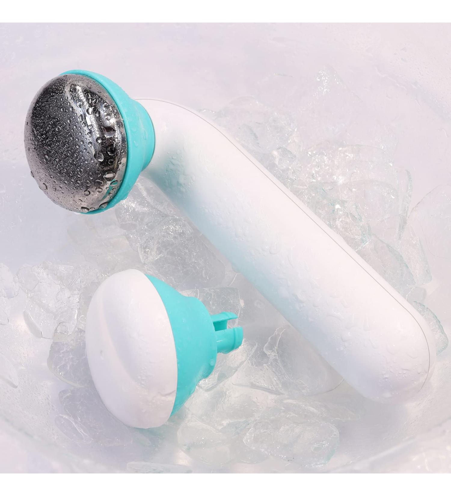 BAIMEI Stainless Steel Ice Roller for Eyes and Face - Reduce Puffiness, Redness, and Pain - Blue White - Buy Online on GoSupps.com