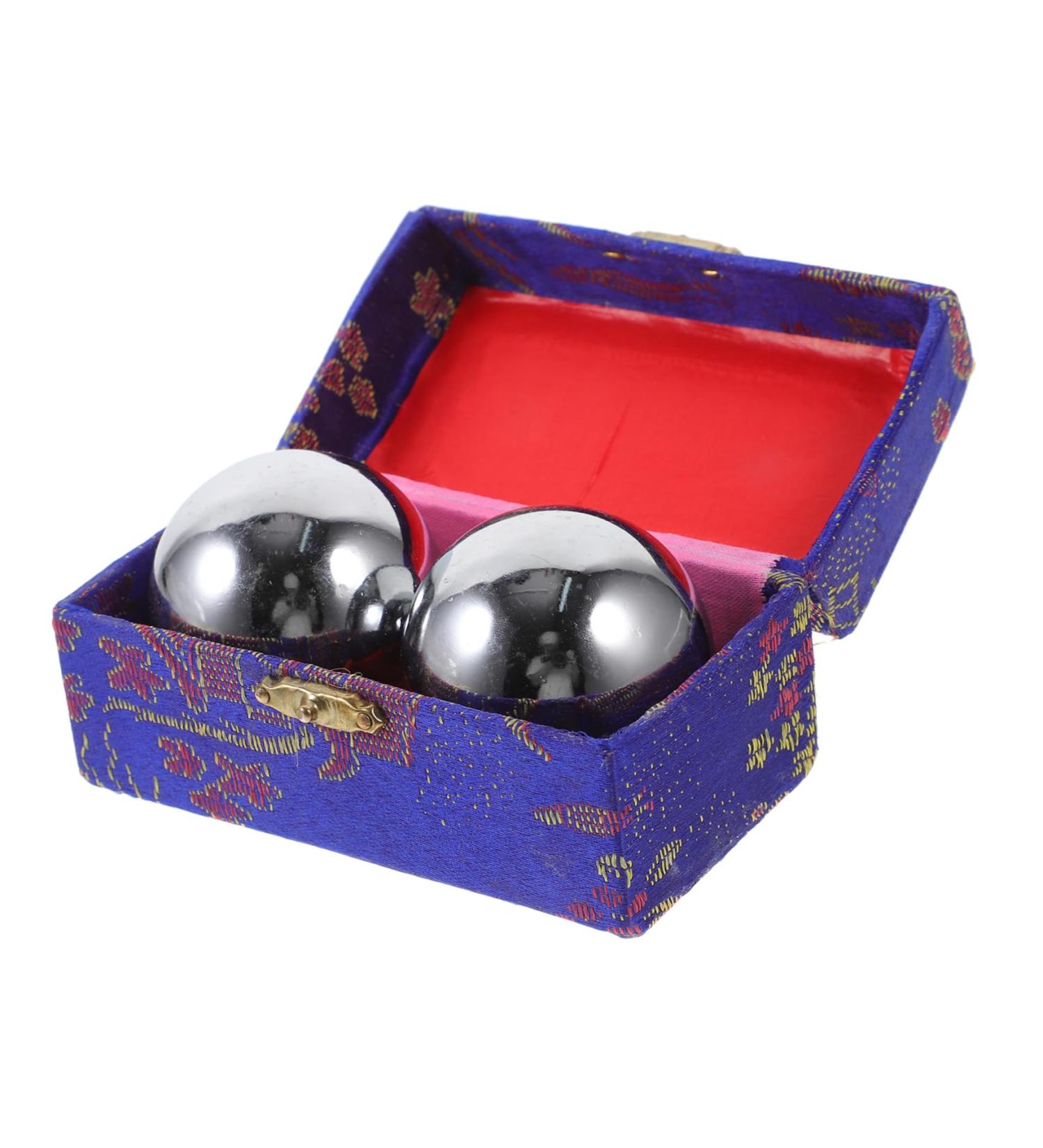 Partykindom 2-in-1 Fitness Handball & Baoding Massage Balls for Seniors | Portable Hand Massager & Relaxation Tools - Buy Online on GoSupps.com