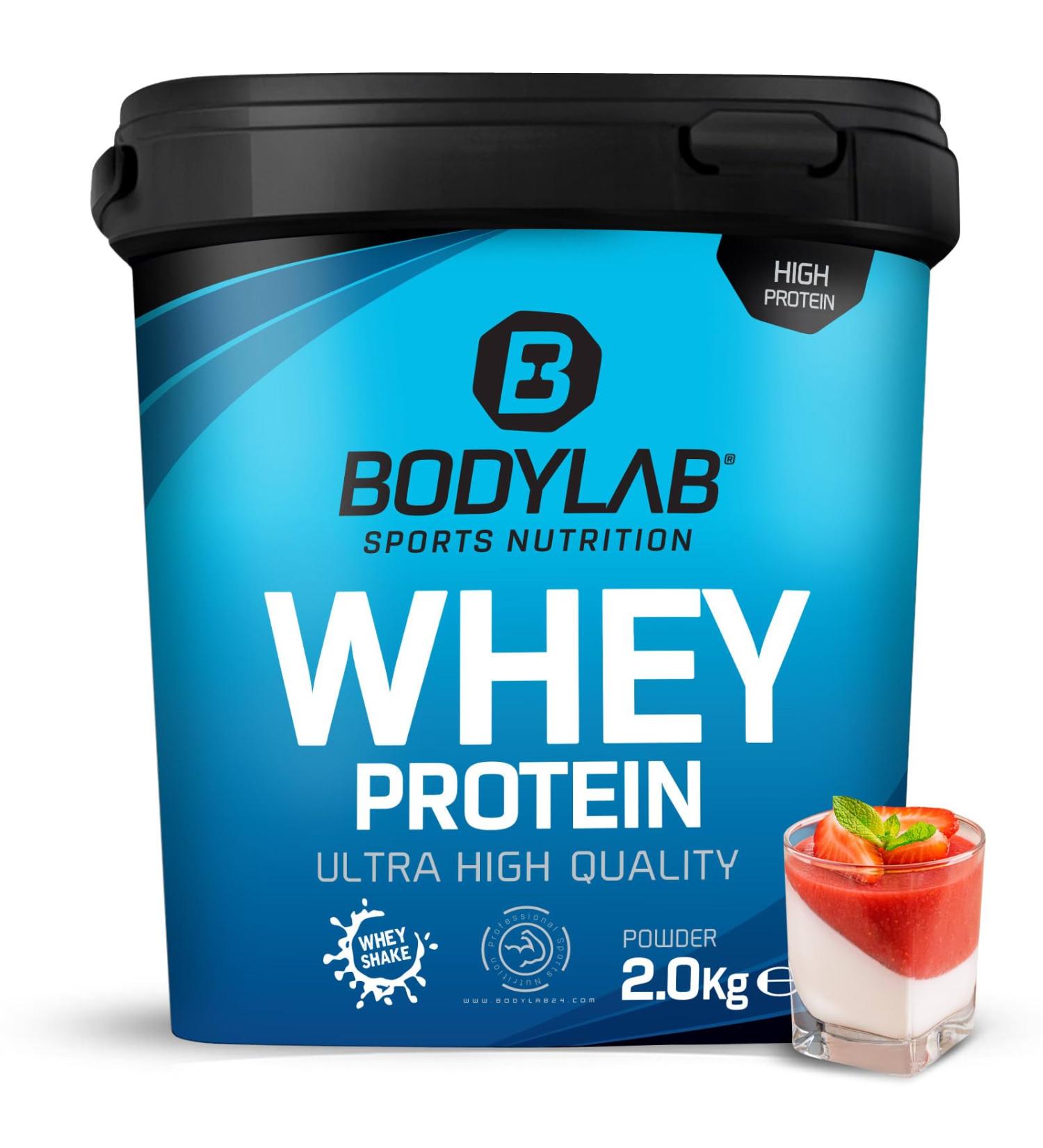 Buy Bodylab24 Whey Protein Powder Pannacotta 2kg | Premium Protein Supplement for Muscle Gain | International Shipping Available - Buy Online on GoSupps.com