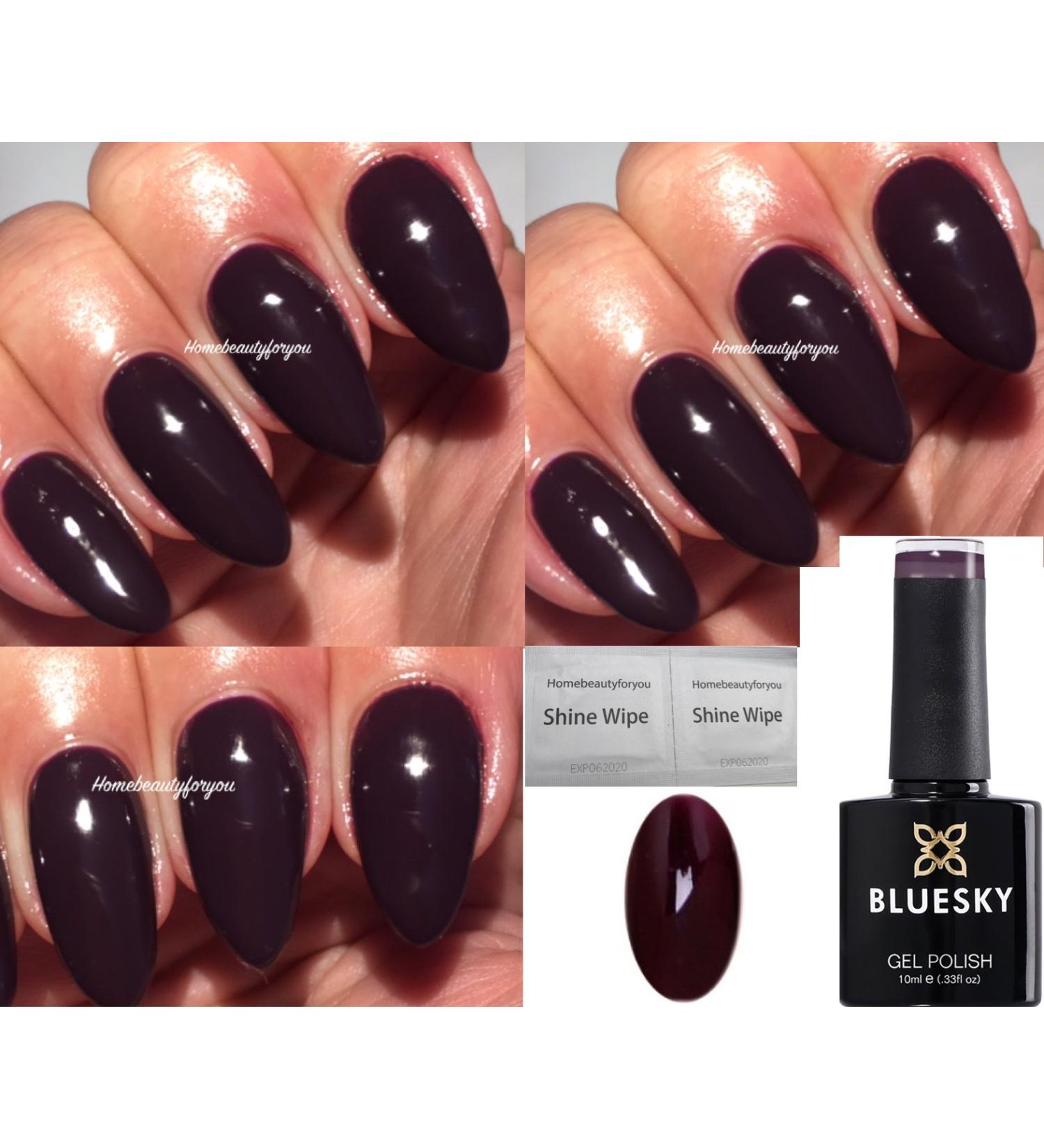 Bluesky GEL POLISH PURPLE Dark Maroon Purple A72 Nail UV LED Soak Off 10ml SPECIAL PRICE - Buy Online on GoSupps.com