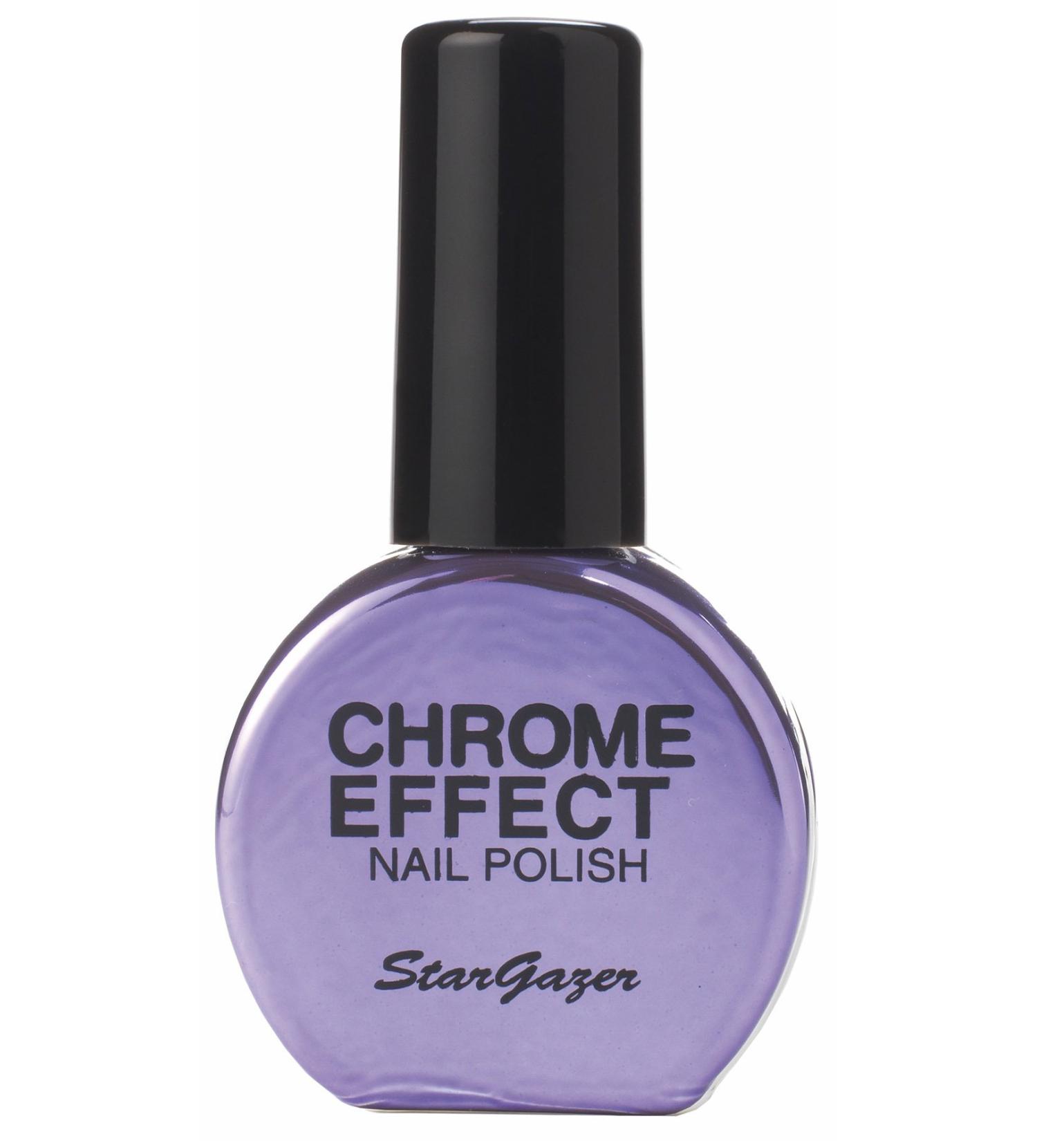 Purple chrome effect nail polish. Easy to apply metallic finish nail polish - Buy Online on GoSupps.com