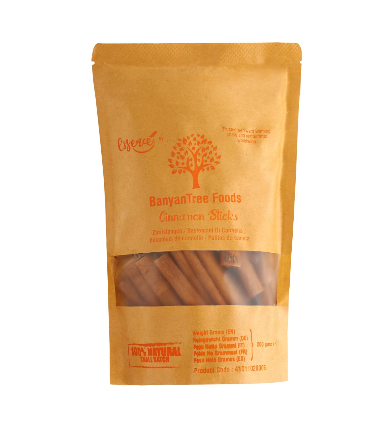 BanyanTree Foods Premium Cinnamon Sticks| Quills | Curls 200g All Natural Indian Origin 200 g (Pack of 1)