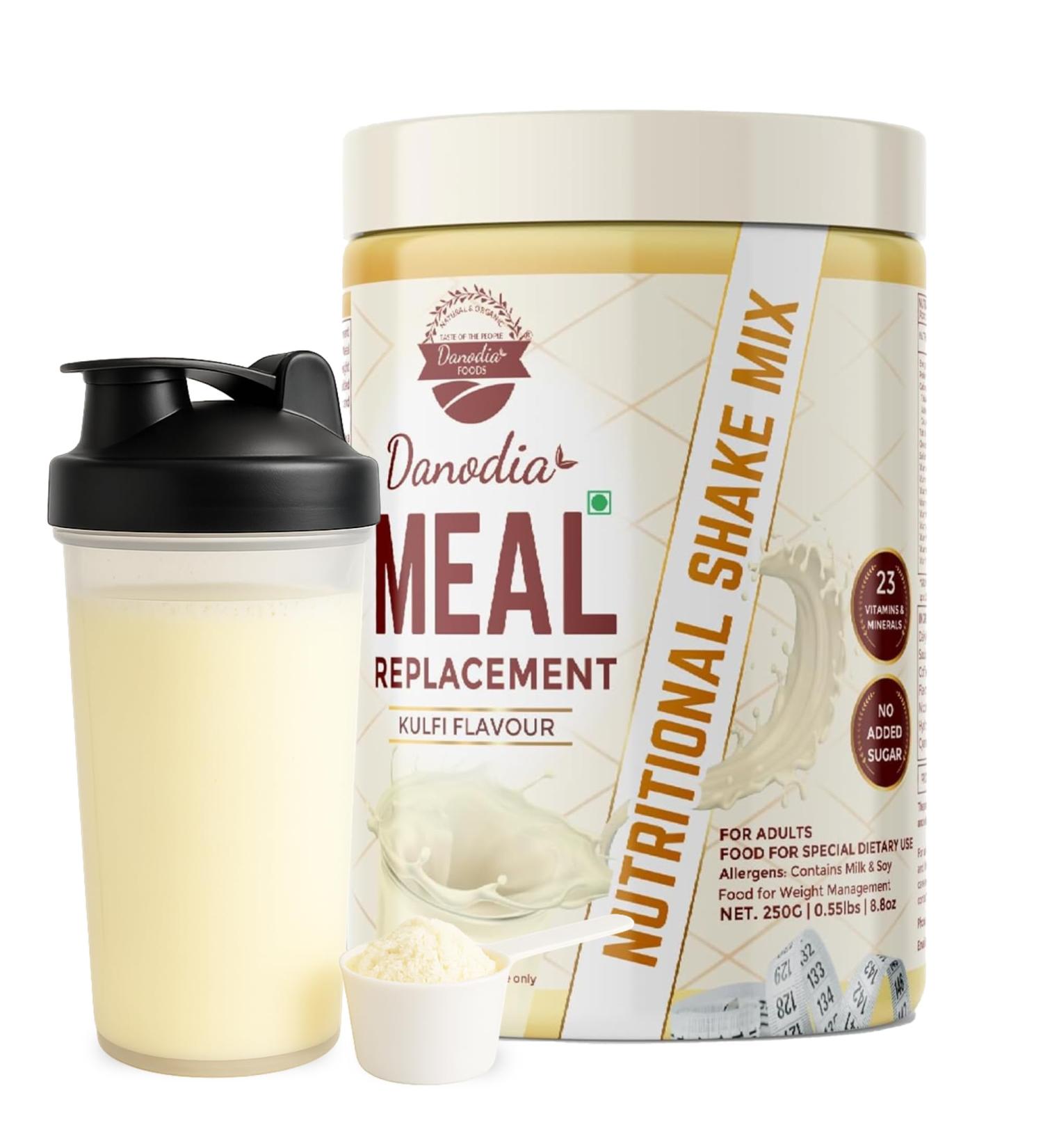 Danodia Foods Nutrient Shake 88 oz 250 g Vanilla Flavor Meal Replacement for Women & Men With Vitamins & Minerals No Added Sugar - Buy Online on GoSupps.com