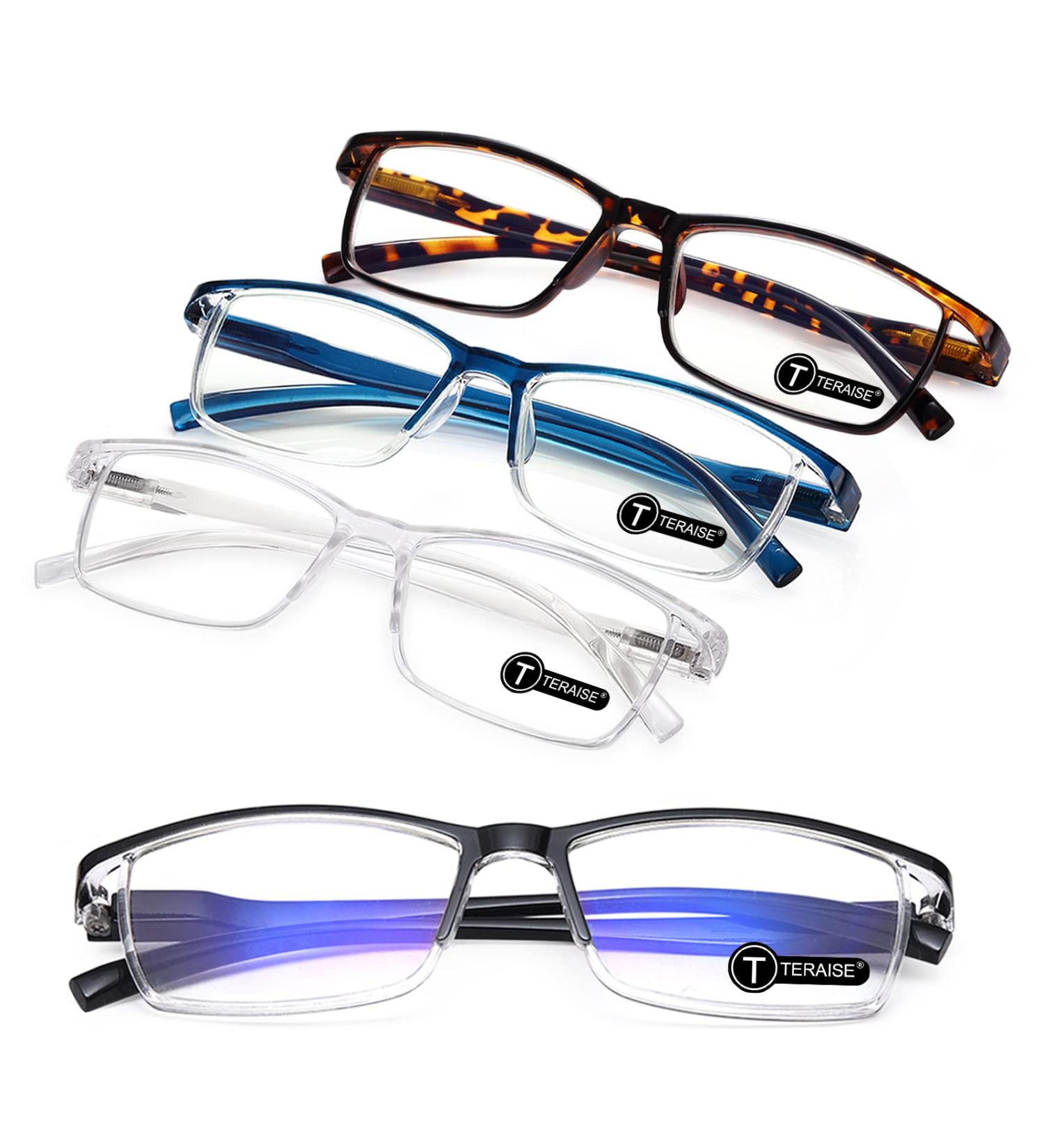 Teraise 3.5x Reading Glasses for Men & Women - Anti-Blue Light Comfortable Fashion Design Robust Computer Glasses with Feather Hinge - International Shipping Available - Buy Online on GoSupps.com