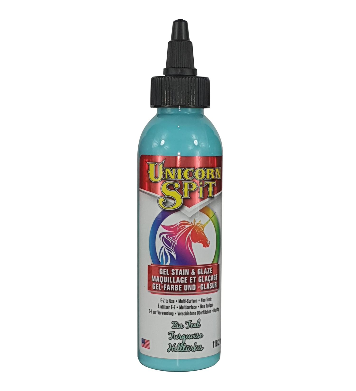 Unicorn SPiT 5770006 Gel Stain & Glaze Zia Teal 4.0 FL OZ - Vibrant Color for DIY Projects - Buy Online on GoSupps.com