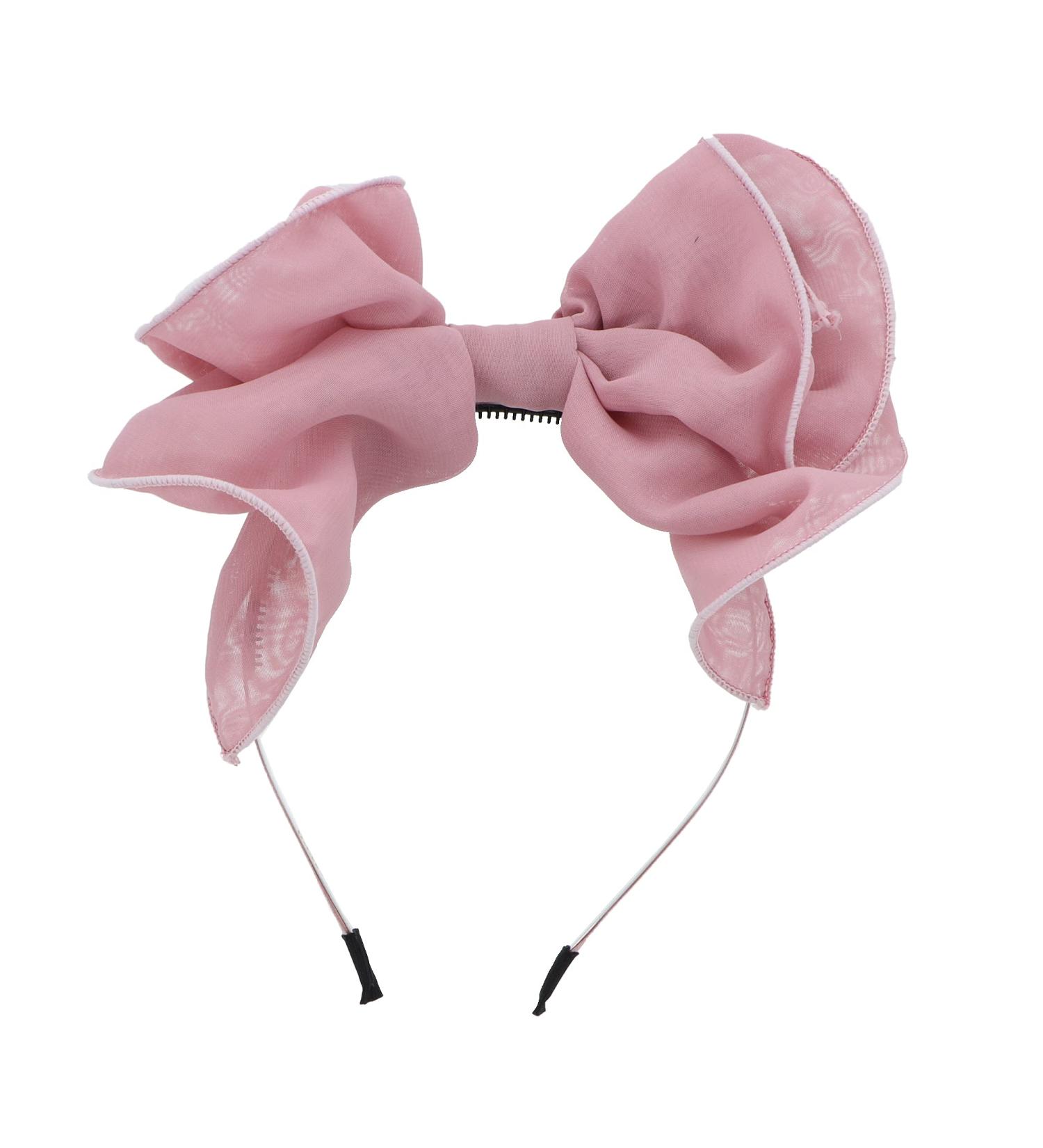 Mauve Chiffon Bow Headband | Motique Accessories | Stylish Hair Accessories - Buy Online on GoSupps.com