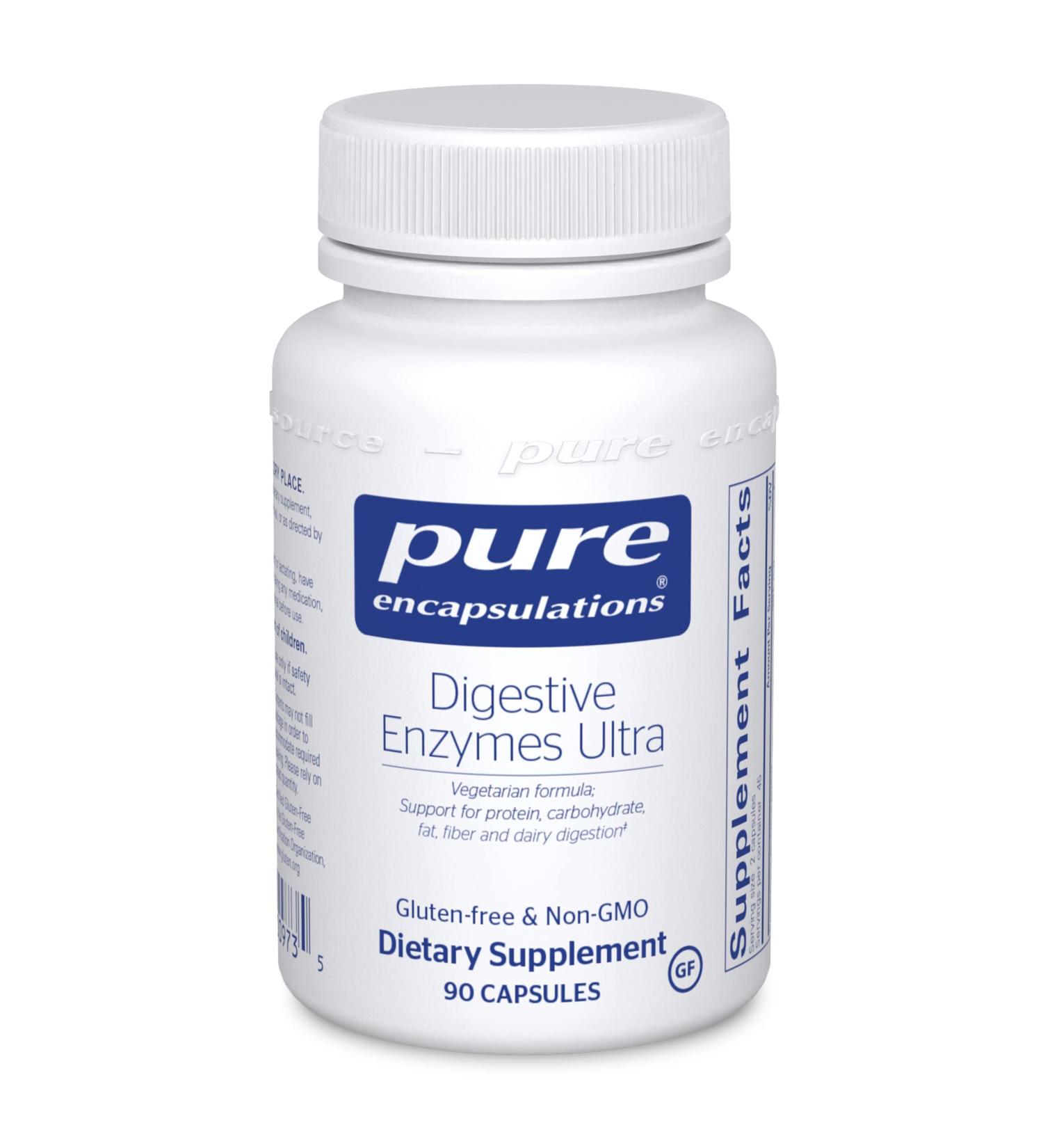 Buy Pure Encapsulations Digestive Enzymes Ultra - 90 Capsules for Optimal Digestive Health - Buy Online on GoSupps.com
