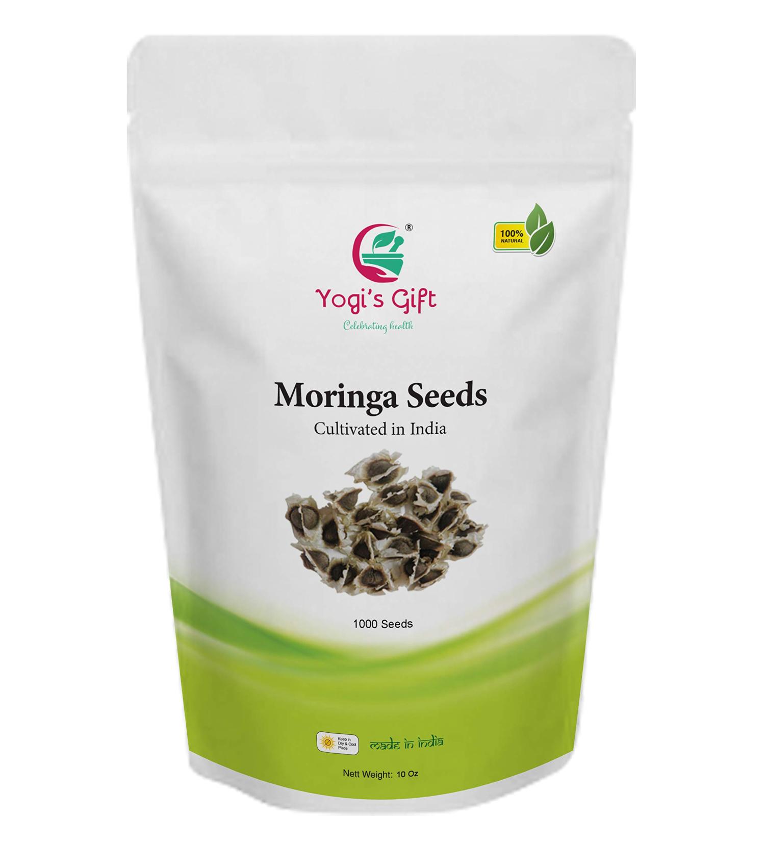 Yogi's Gift - Moringa Oleifera Seeds 10 oz Approx 1000 Seeds | Viable for Germination | Non-GMO | Graines de Moringa - Buy Online on GoSupps.com