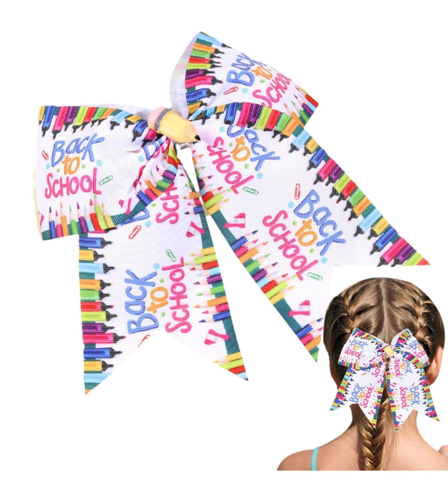 Bow Hair Clips for Girls Back to School Girls Hair Barrettes Cute Portable Hair Pins Decorative Barrettes for Daily Life Travel School Parties - Buy Online on GoSupps.com