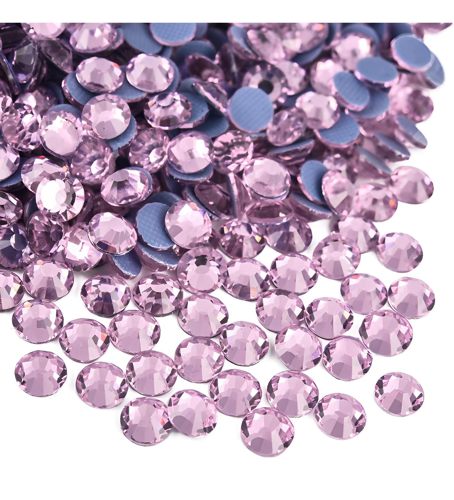 Jollin Hot Fix Crystals SS30 - 288PC Pink Flat Back Rhinestones for Nail Art & Crafting - Buy Online on GoSupps.com