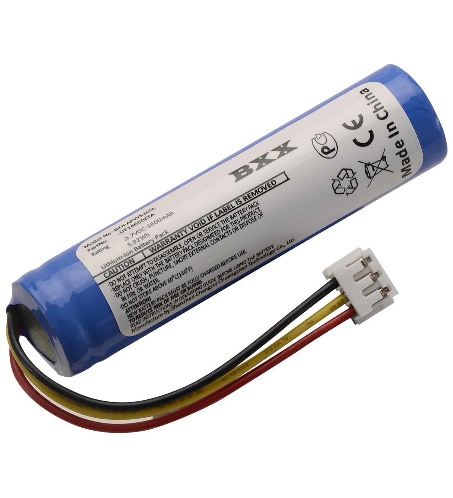 BXX Replacement Battery for AKAI UF16650ZTA - 5000 Solo EWI 5000 1600mAh 3.7V | International Shipping Available - Buy Online on GoSupps.com