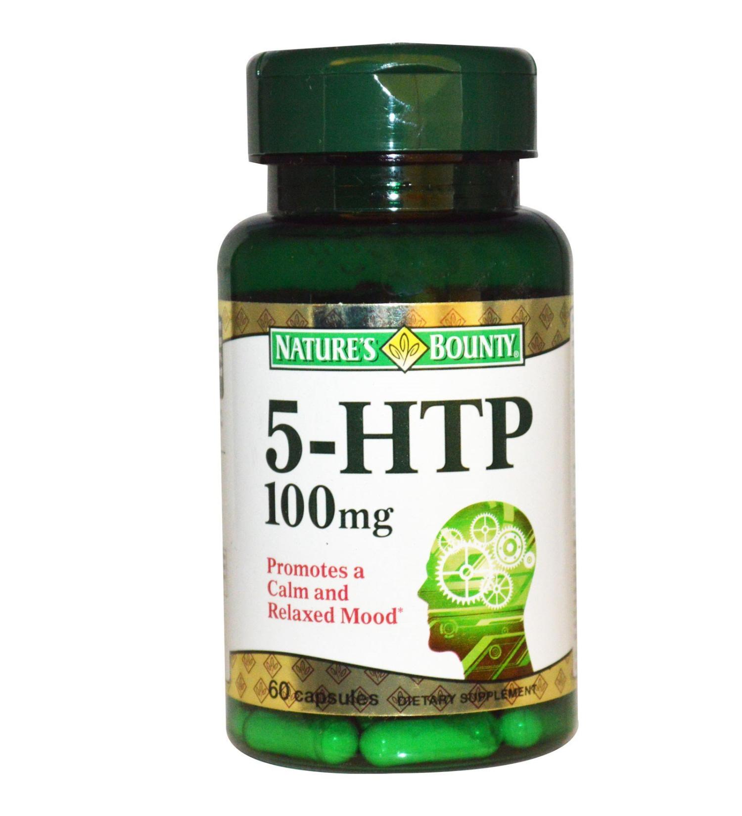 Nature's Bounty 5-HTP 100 mg Capsules 60 ea
