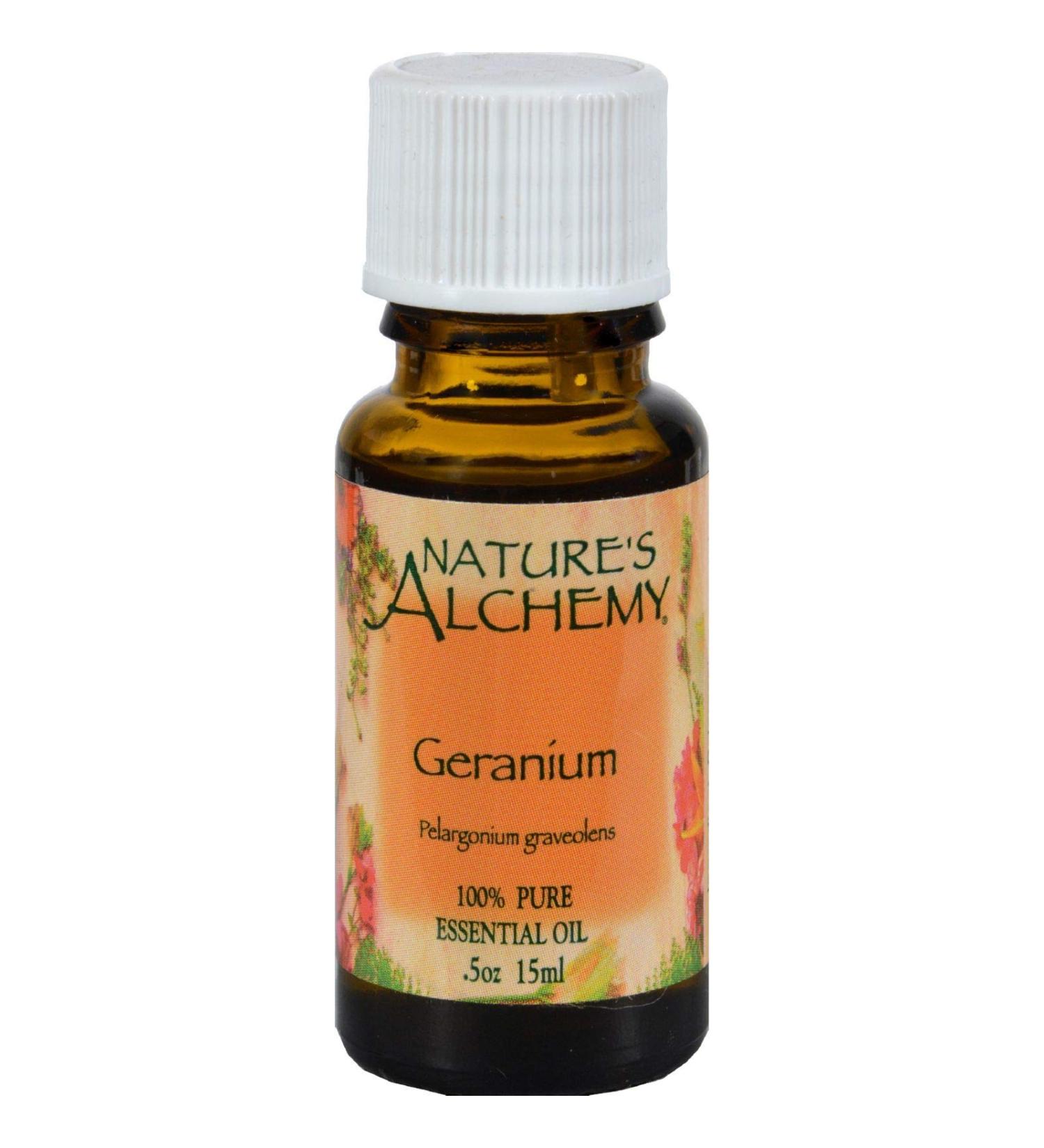 Nature's Alchemy Essential Oil Geranium (Pelargonium Graveolens) 0.5 oz (15 ml)