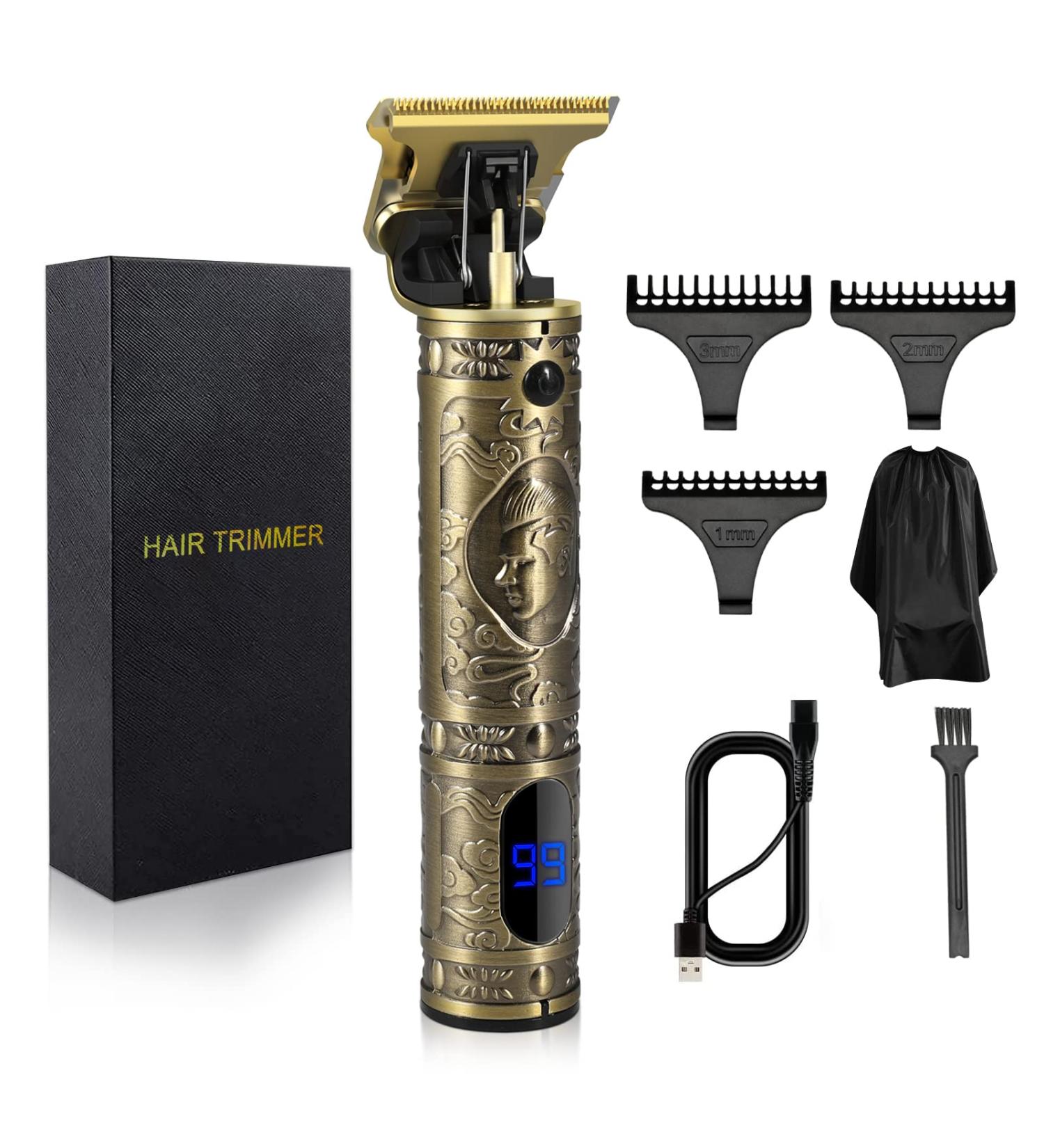 Ufree Professional Hair Clippers for Men - T Blade Hair Liners Clipper, Cordless and Zero Gapped Trimmer for Barbers - Hair Cutting Kit and Barber Supplies - Bronze Finish - Ideal Gifts for Men, Fathers, and Husbands - Buy Online on GoSupps.com