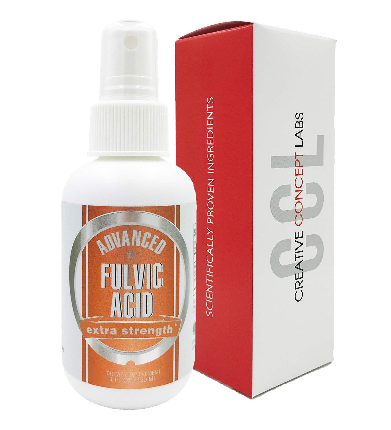 CCL Advanced Fulvic Acid and Humic Acid Trace Mineral Spray Supplement - 70+ Ionic Organic Minerals - Similar Benefits to Shilajit - 4 oz, 120 Servings - Buy Online on GoSupps.com