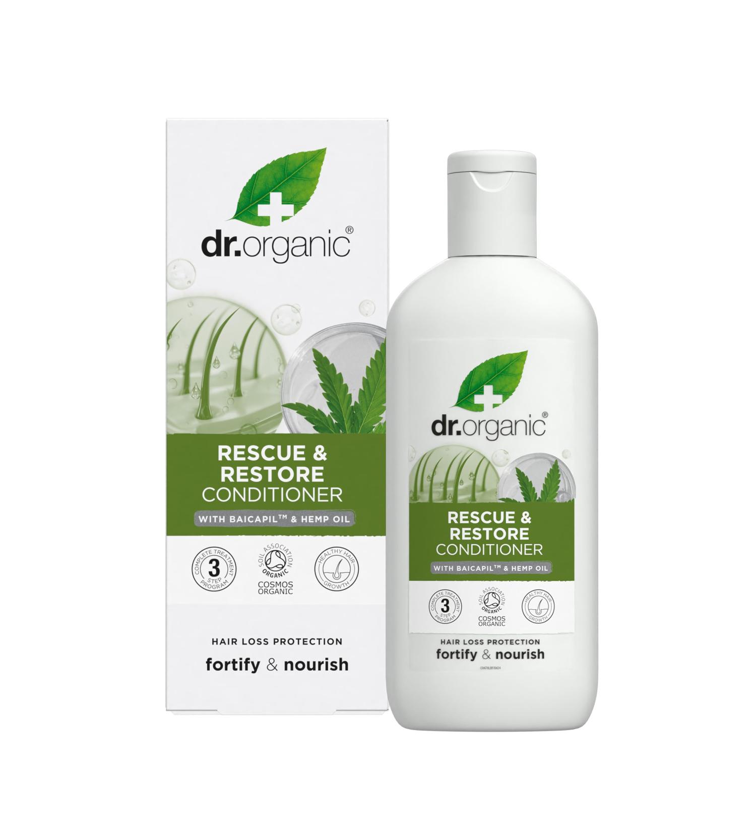 Dr. Organic Conditionneur de Secours au Chanvre Bio 265 ml - Buy Online on GoSupps.com