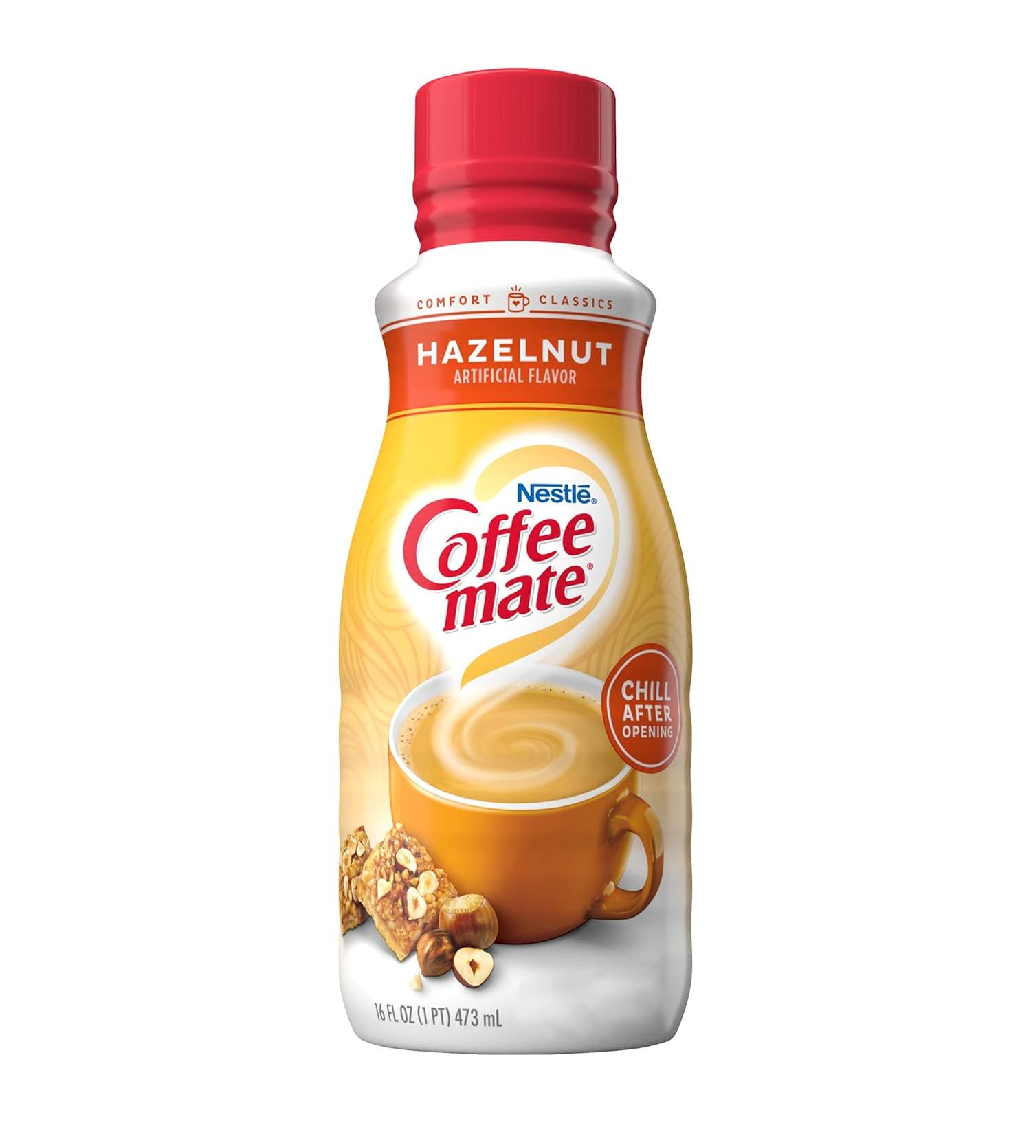 Coffee Mate Hazelnut Liquid Creamer 16 oz - 6 Count | Rich & Creamy Flavor - Buy Online on GoSupps.com