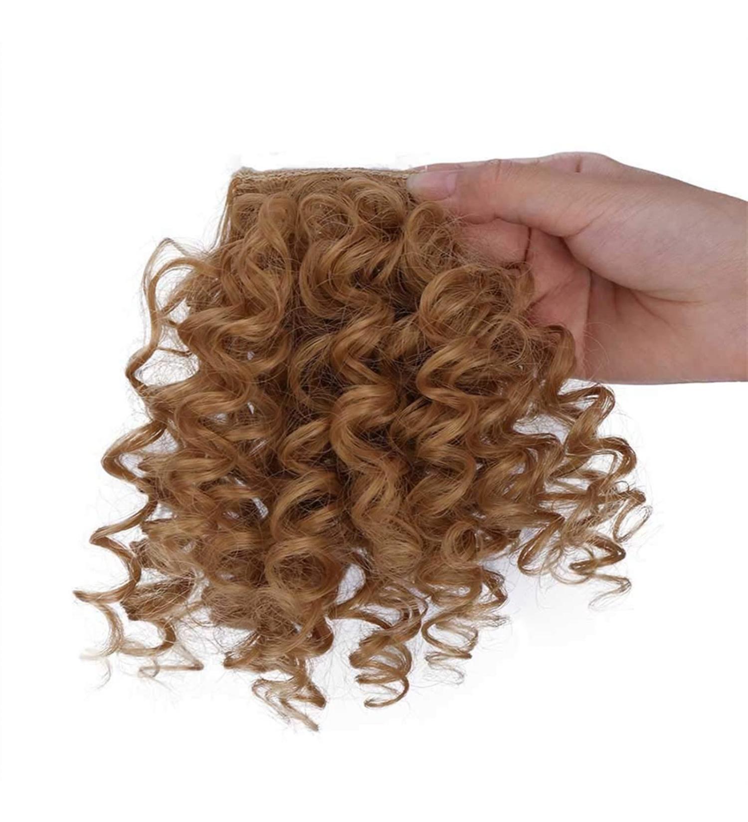 Bangs Hair Clip Synthetic Fringe Curly Bangs Clips in Hairpieces Short Afro Curly Bangs Heat Resistant Soft Thick Front Fringe Hair Pieces Hair Extensions for Women Hairpieces (Color : B Size : 6in 6inches B - Buy Online on GoSupps.com