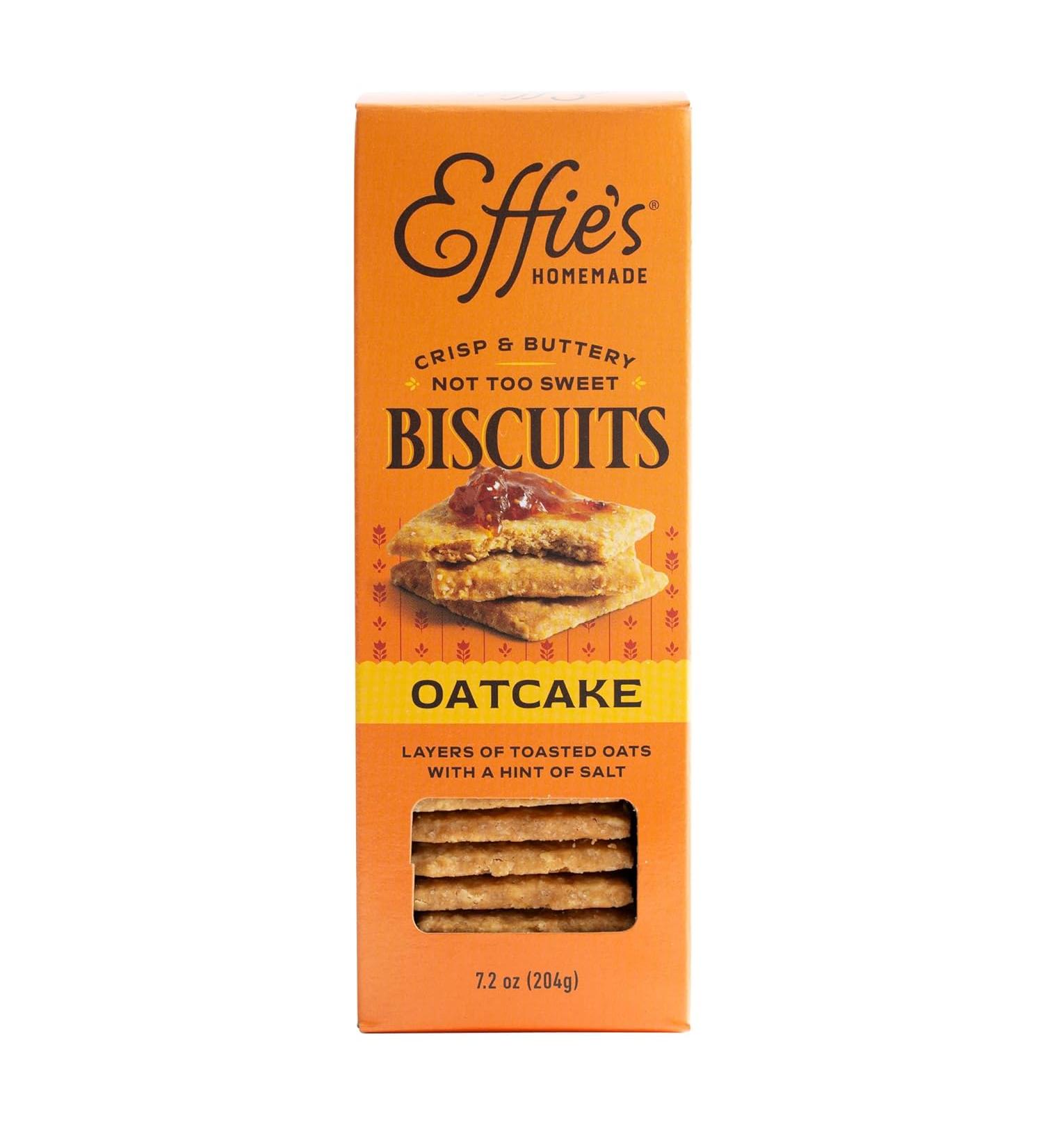 Effie's Homemade Oatcakes - 7.2 oz | Delicious Handmade Oat Cookies - Buy Online on GoSupps.com