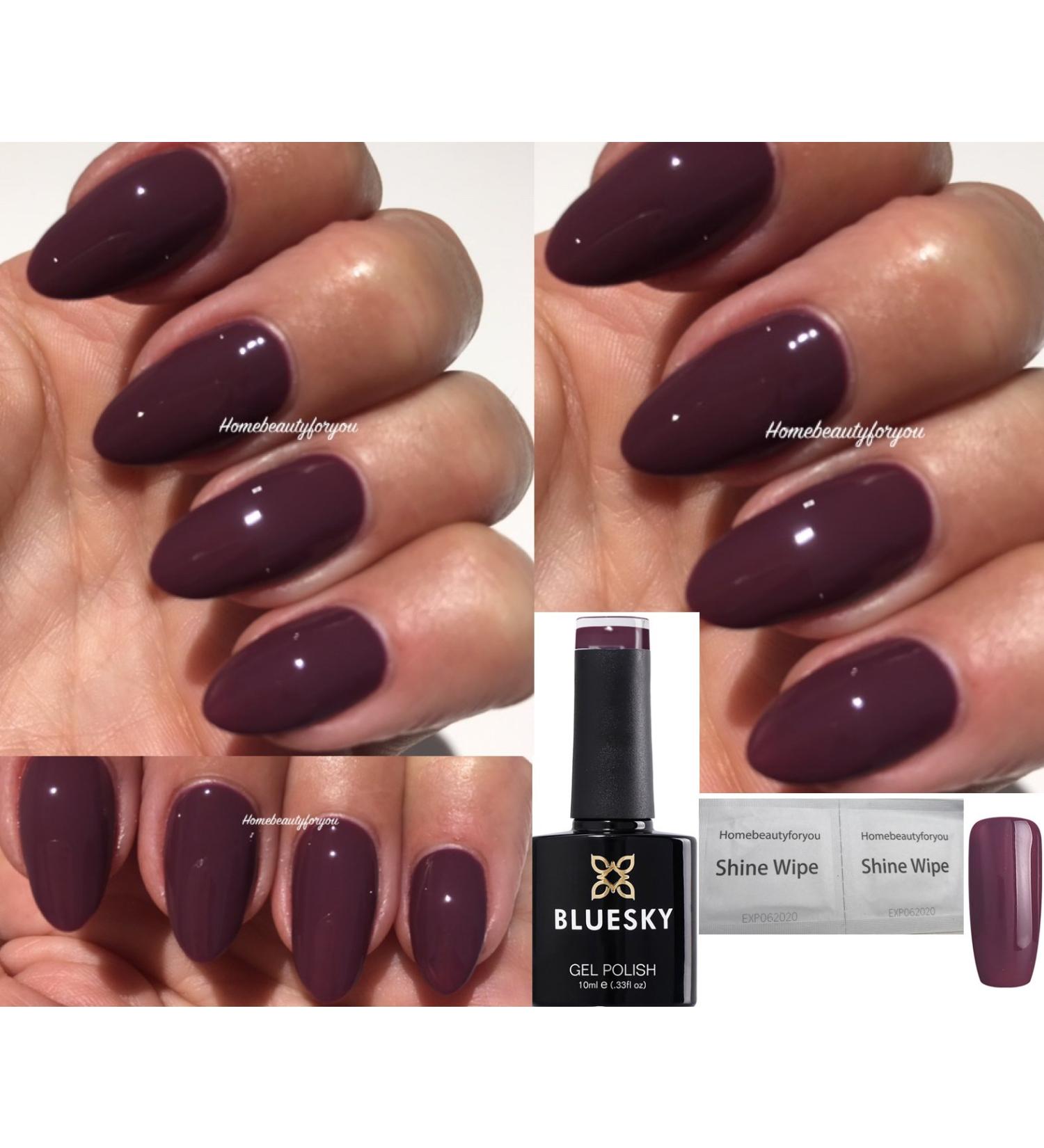 Bluesky GEL POLISH BURGUNDY RED AS164 Marvellous Mauve Nail Gel UV LED Soak Off 10ml - Buy Online on GoSupps.com