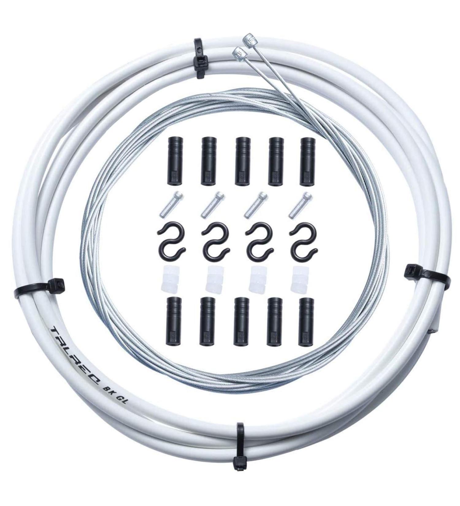 Caija-H Universal Bike Shift Cable Housing Kit - White | Bicycle Shifter Cable Replacement for Shimano Sram Derailleur - Mountain & Road - Buy Online on GoSupps.com