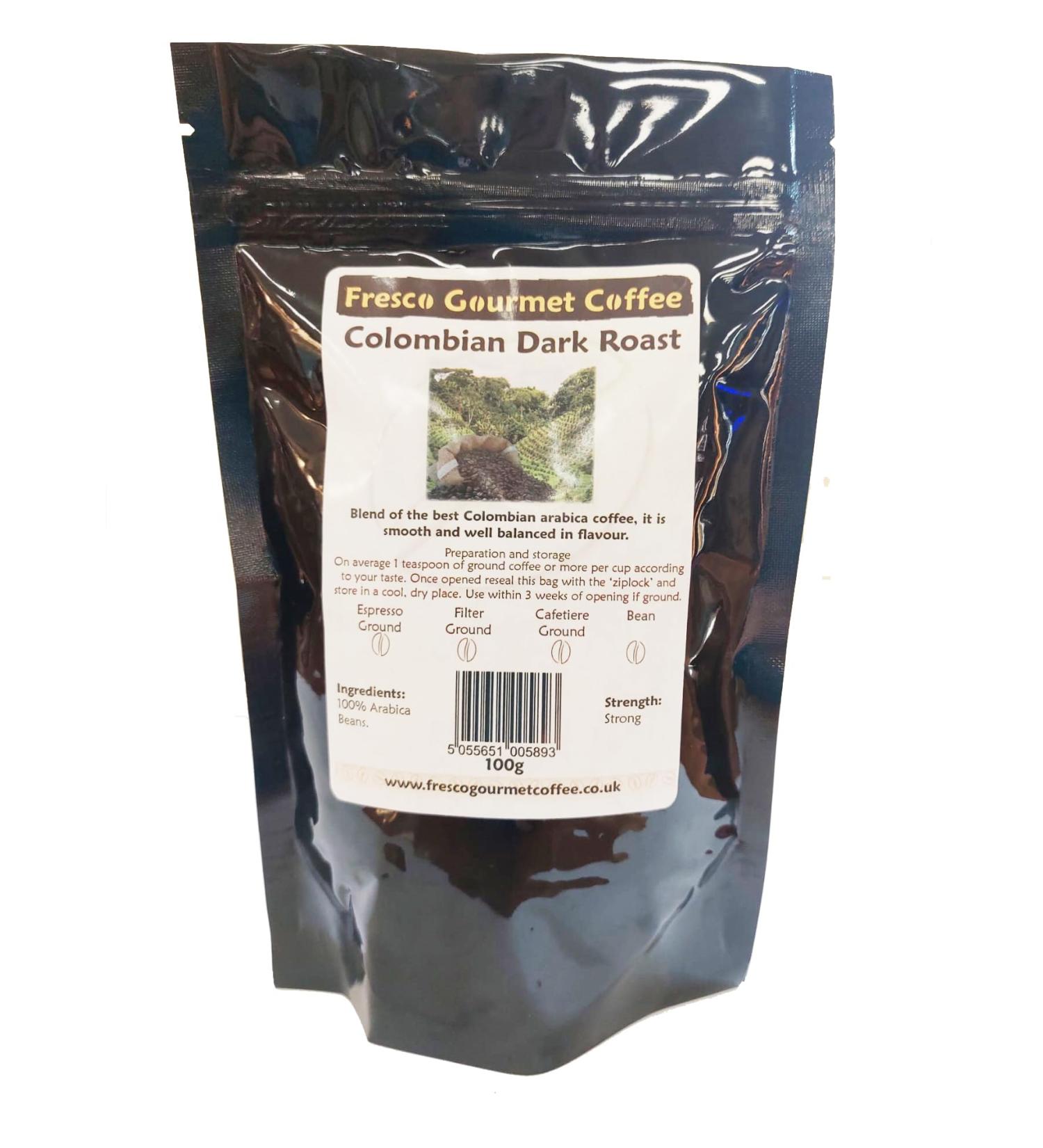 Coffee Bean - Colombian Dark Roast (Cafetiere Grind 500g) - Buy Online on GoSupps.com
