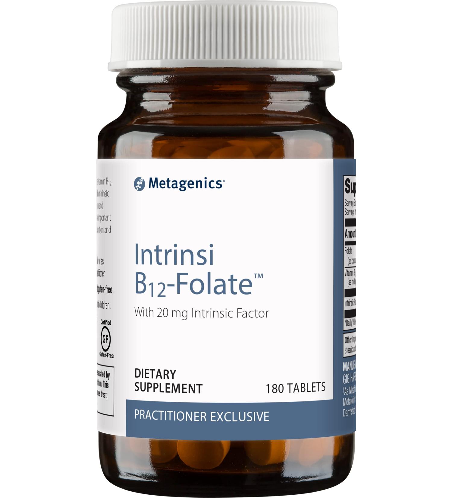 Metagenics Intrinsi B12 Folate High Potency Vitamin B12 Supplement - 180 Servings - Buy Online on GoSupps.com