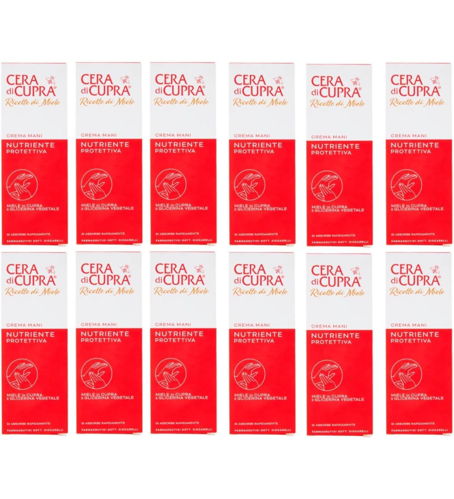  Cera di Cupra Cera Di Cupra Nourishing and Protective Hand Cream - 1000ml - Pack of 12 - Buy Online on GoSupps.com