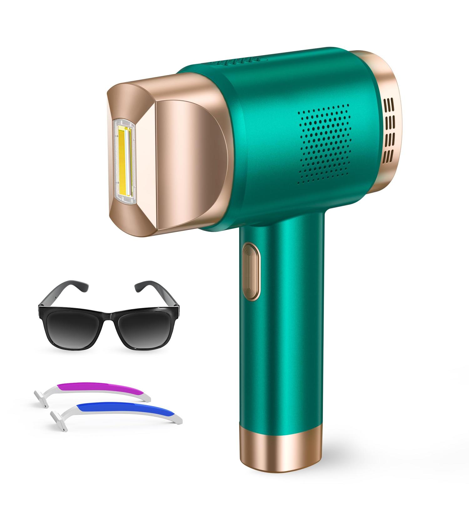 AMINZER 2023 IPL Hair Removal Device 3-in-1 Functions HR/SC/RA | 9 Energy Levels | 999900 Flashes | Painless Laser Hair Removal Device with LCD Touch Screen - Buy Online on GoSupps.com