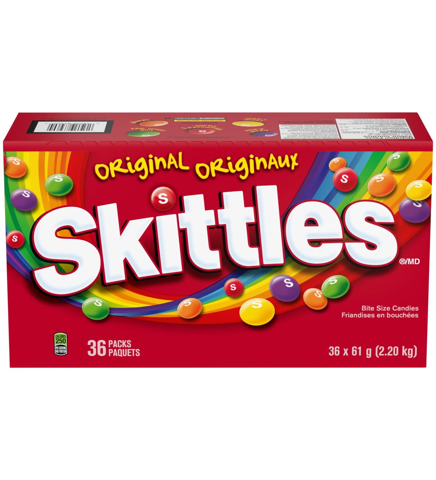 Skittles Original 61gm 36 Count - Buy Online on GoSupps.com
