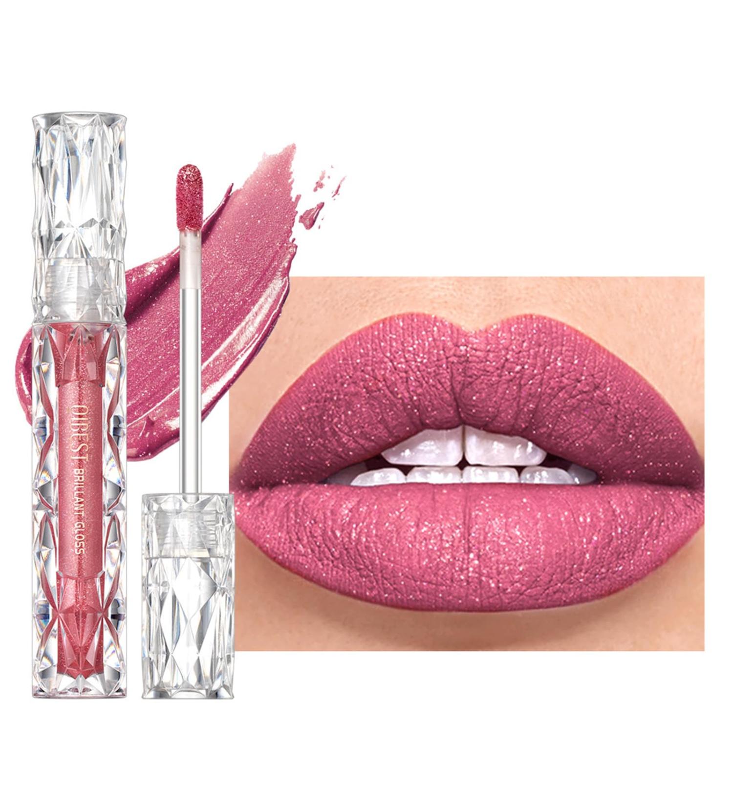 Brillant L vres M tallique Mat Longue Dur e Imperm able L'eau Forte Pigment Ne Colle Pas Tasse Diamant Chatoyant Liquide Rouge L vres Maquillage Facile Appliquer Maquillage - Buy Online on GoSupps.com