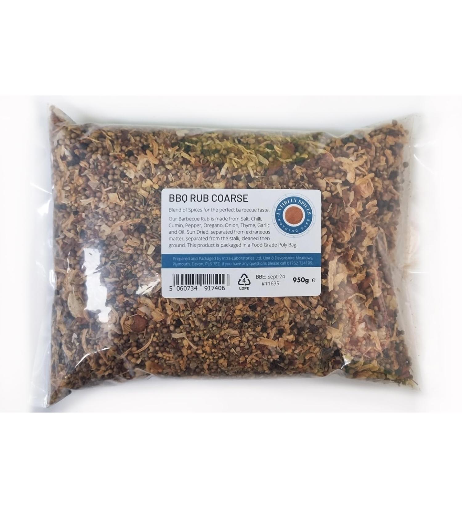 Entirely Ingredients BBQ Rub - Course 950g - Selected for the Premium Quality - Food Grade