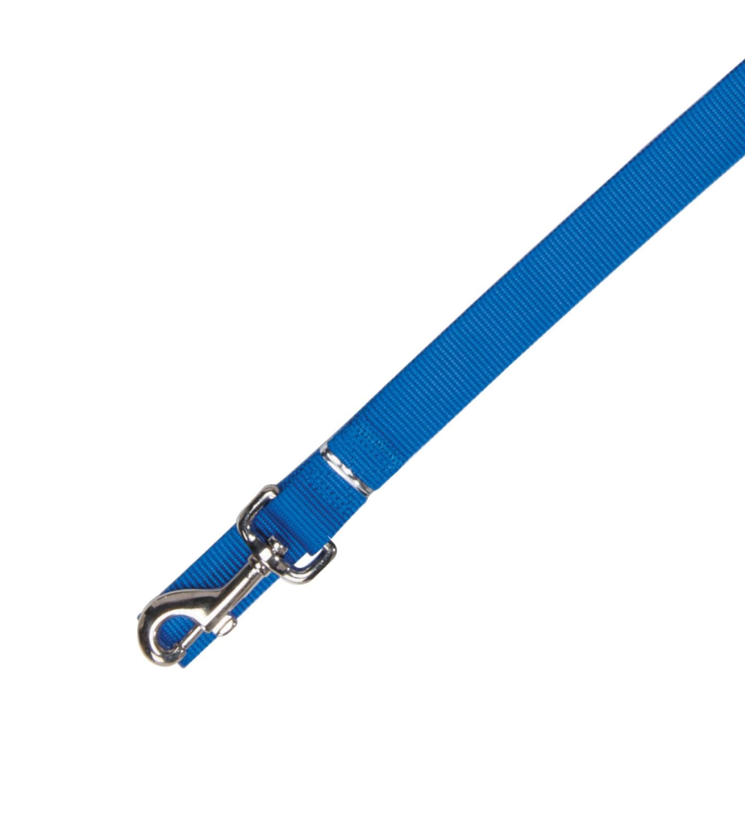 Zack & Zoey Basic Nylon Dog Leash Nautical Blue 4-Feet x 5/8-Inch Lead