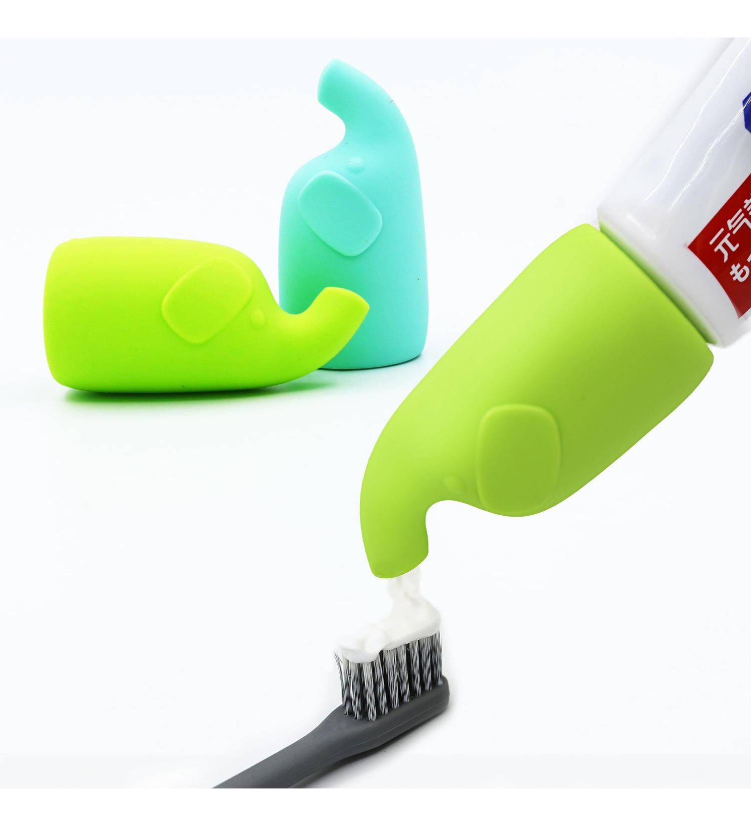 Buy Creative Elephant Toothpaste Squeezer - Food Grade Silicone Compatible with Most Toothpaste Brands - Perfect for Soft Tube Products - Buy Online on GoSupps.com